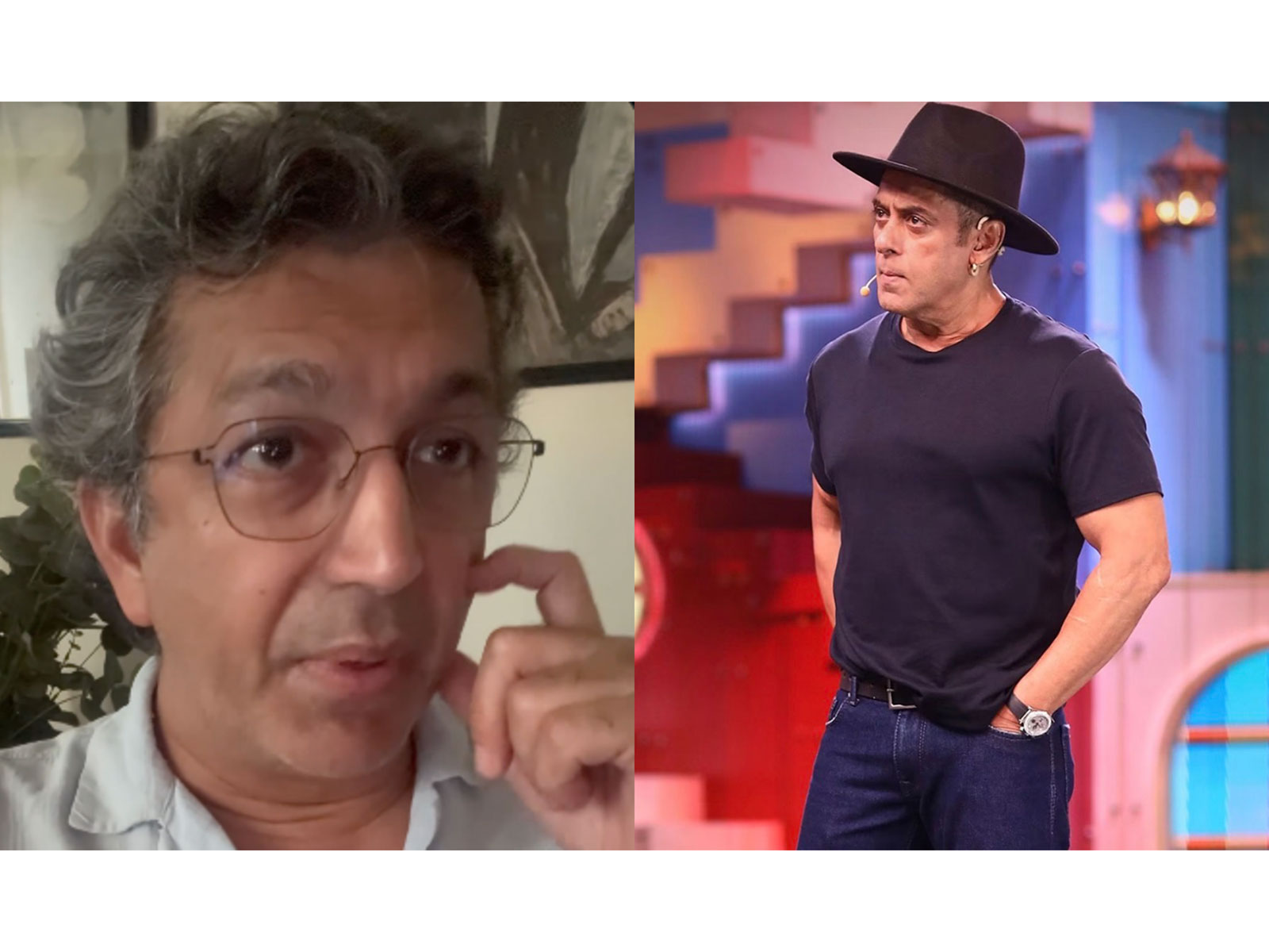 Kunal Kohli (L) Salman Khan (R) (Photos/@kunalkohli/@(JioHotstarReality)