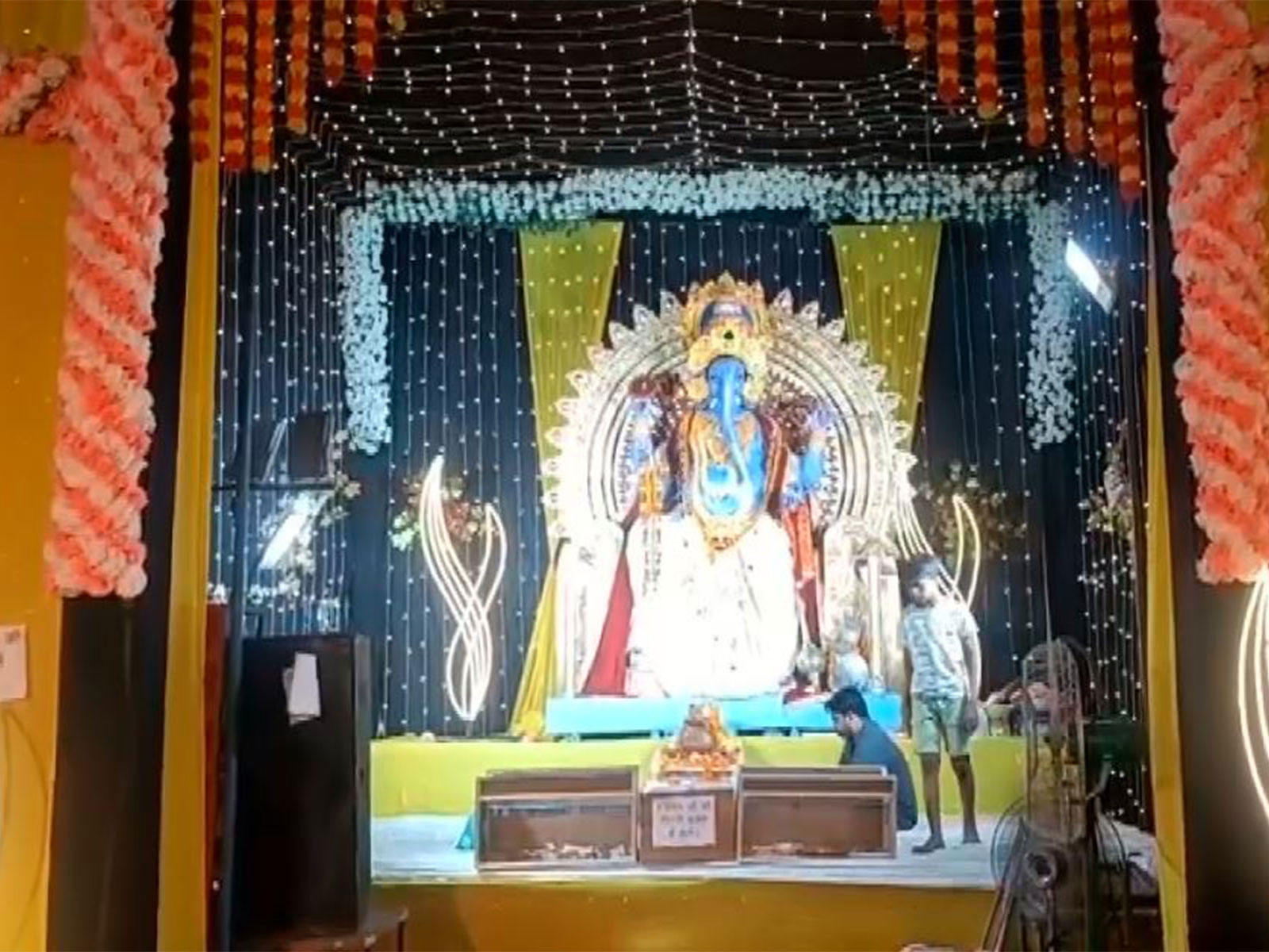 Ganesha idol installed in Ayodhya Nagar (Photo/ANI)