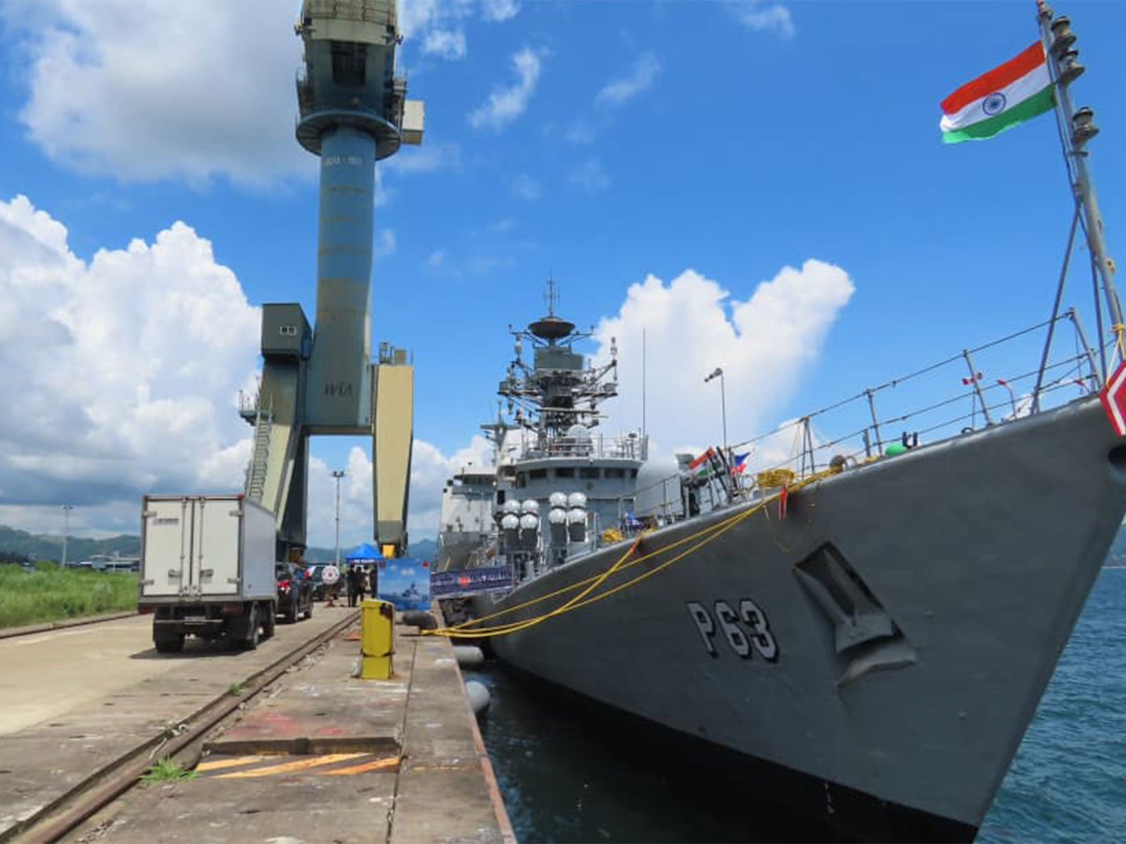 Indian Naval Ship arrives at Subic Bay in the Philippines (Photo/IndianNavy)