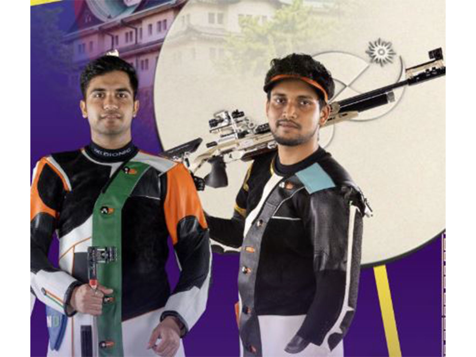 Indian shooters Himanshu Dhillon and Rudranksh Patil (Photo: X/@Media_SAI)