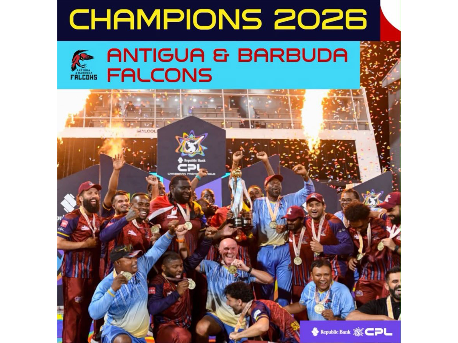 Antigua and Barbuda Falcons win maiden CPL title (Photo: X/@CPL)