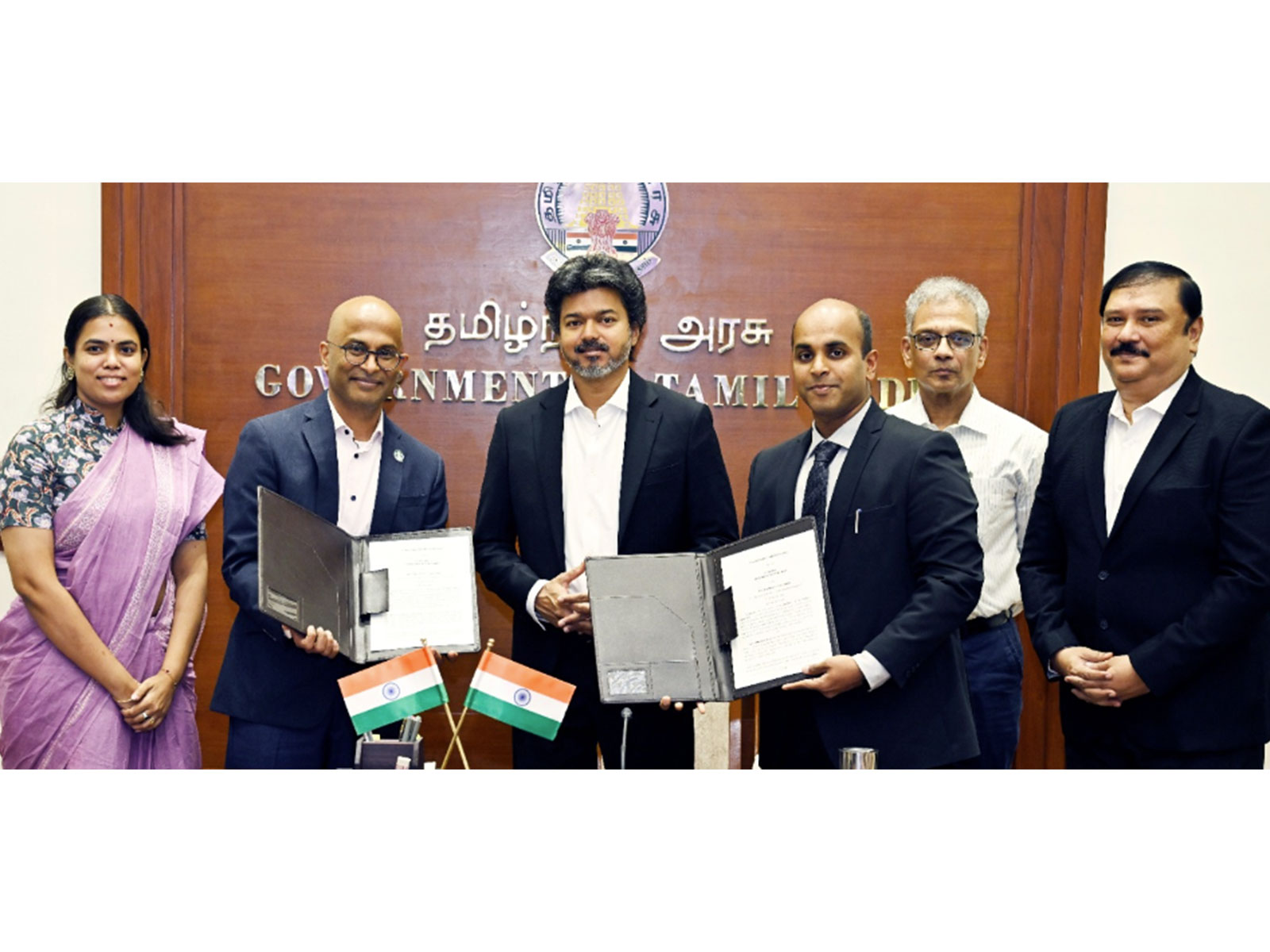 Chief Minister Thiru. C. Joseph Vijay at Starbucks GCC MoU signing (Photo/ANI)