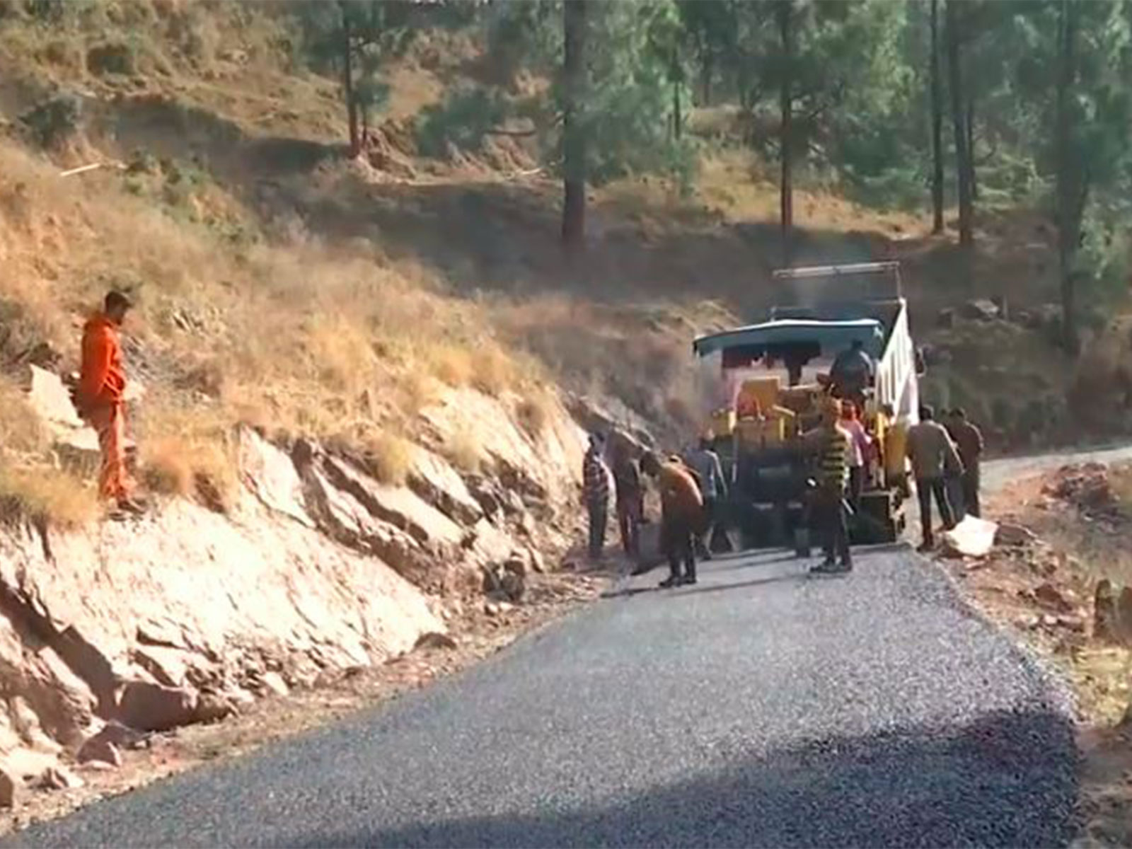 Construction in Nowshera (Photo/ANI)