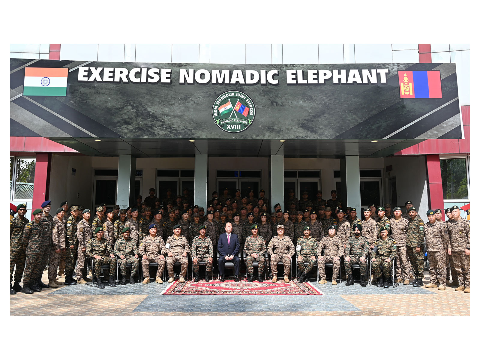 The 18th edition of the India-Mongolia Joint Military Exercise Nomadic Elephant commences at Pithoragarh, Uttarakhand (Photo/ANI)
