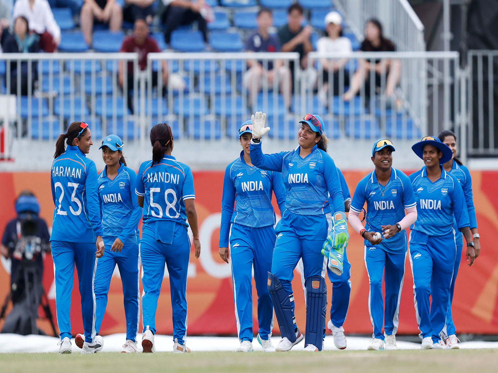 Indian players celebrating (Photo: X/@BCCIWomen)