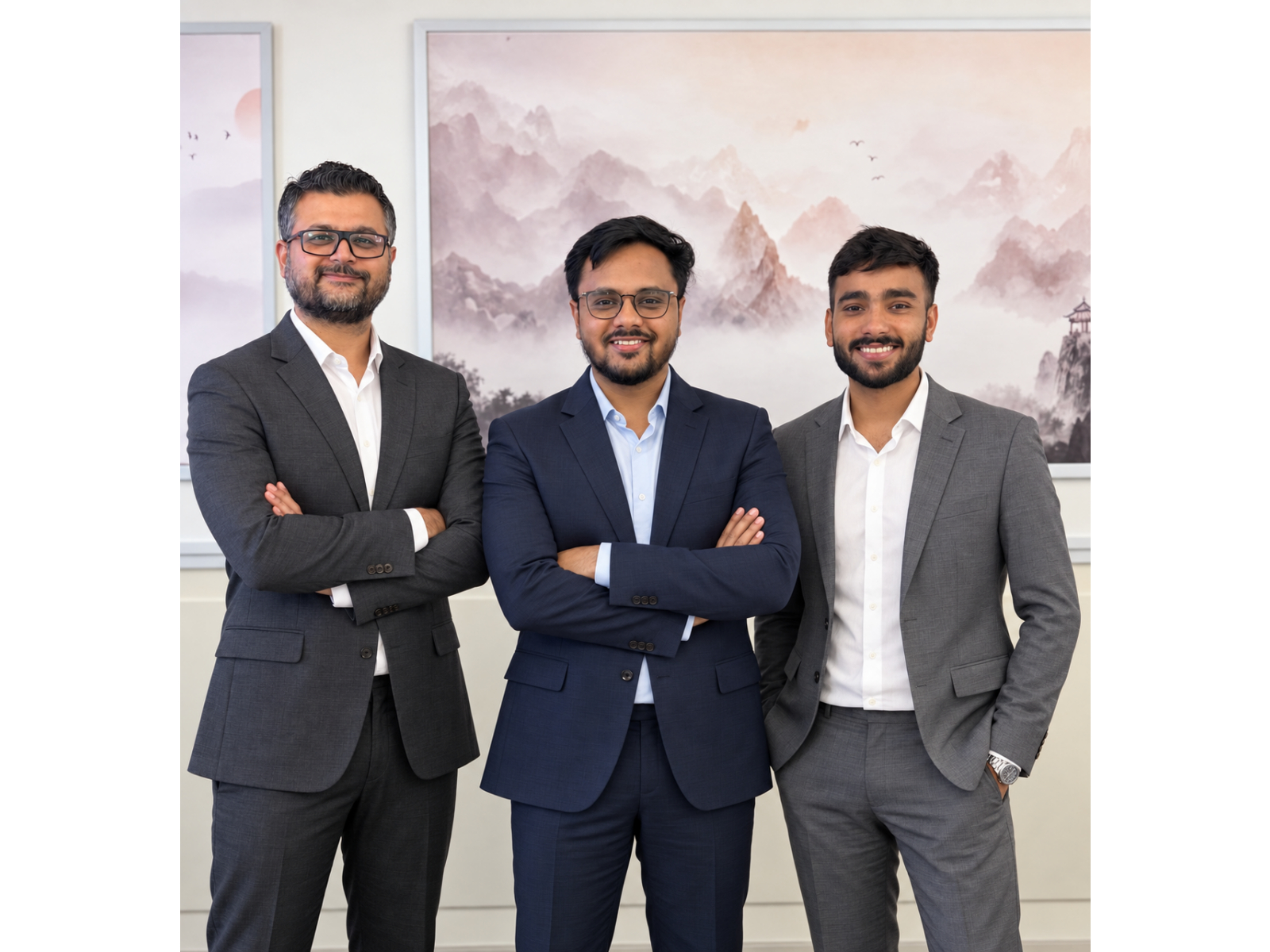 1Fi founding team (L-R) Sourabh Girdhar, Pranav Aggarwal, and Vikram Bhadu
