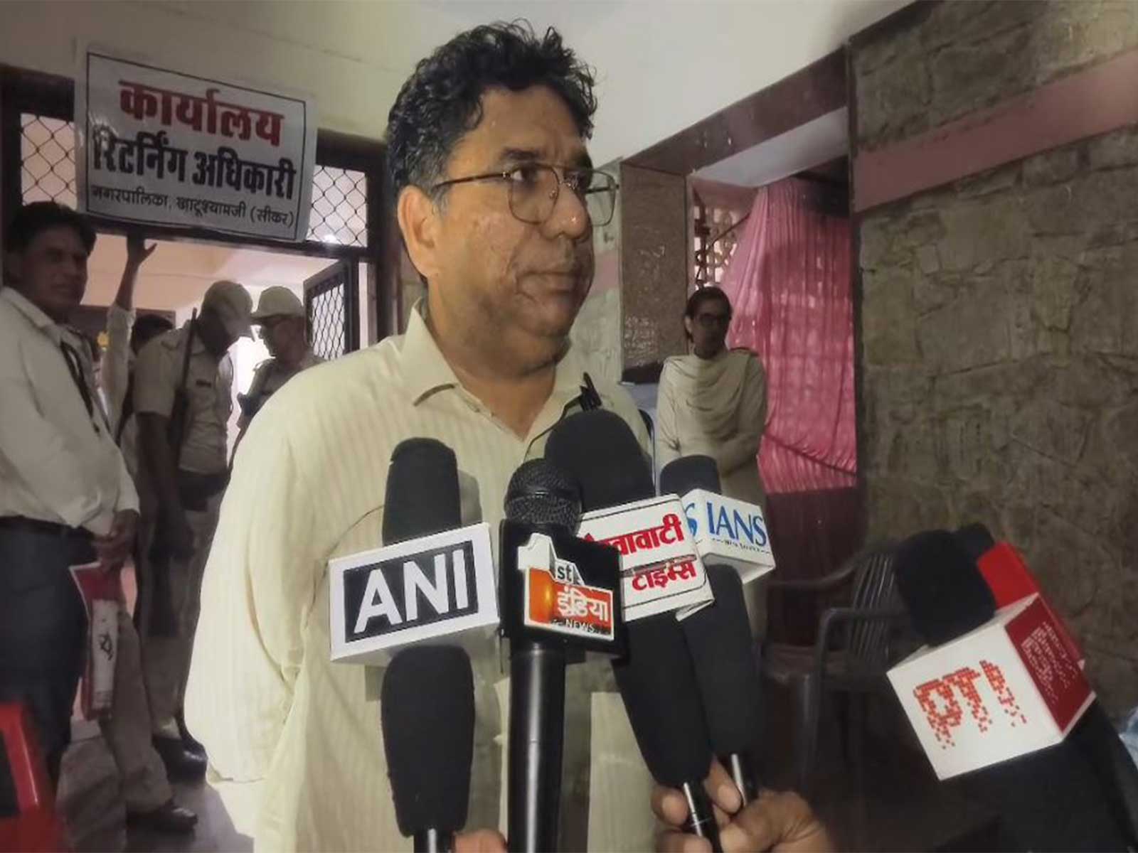 Khatushyamji Municipality Returning Officer Kapil Upadhyay (Photo/ANI)