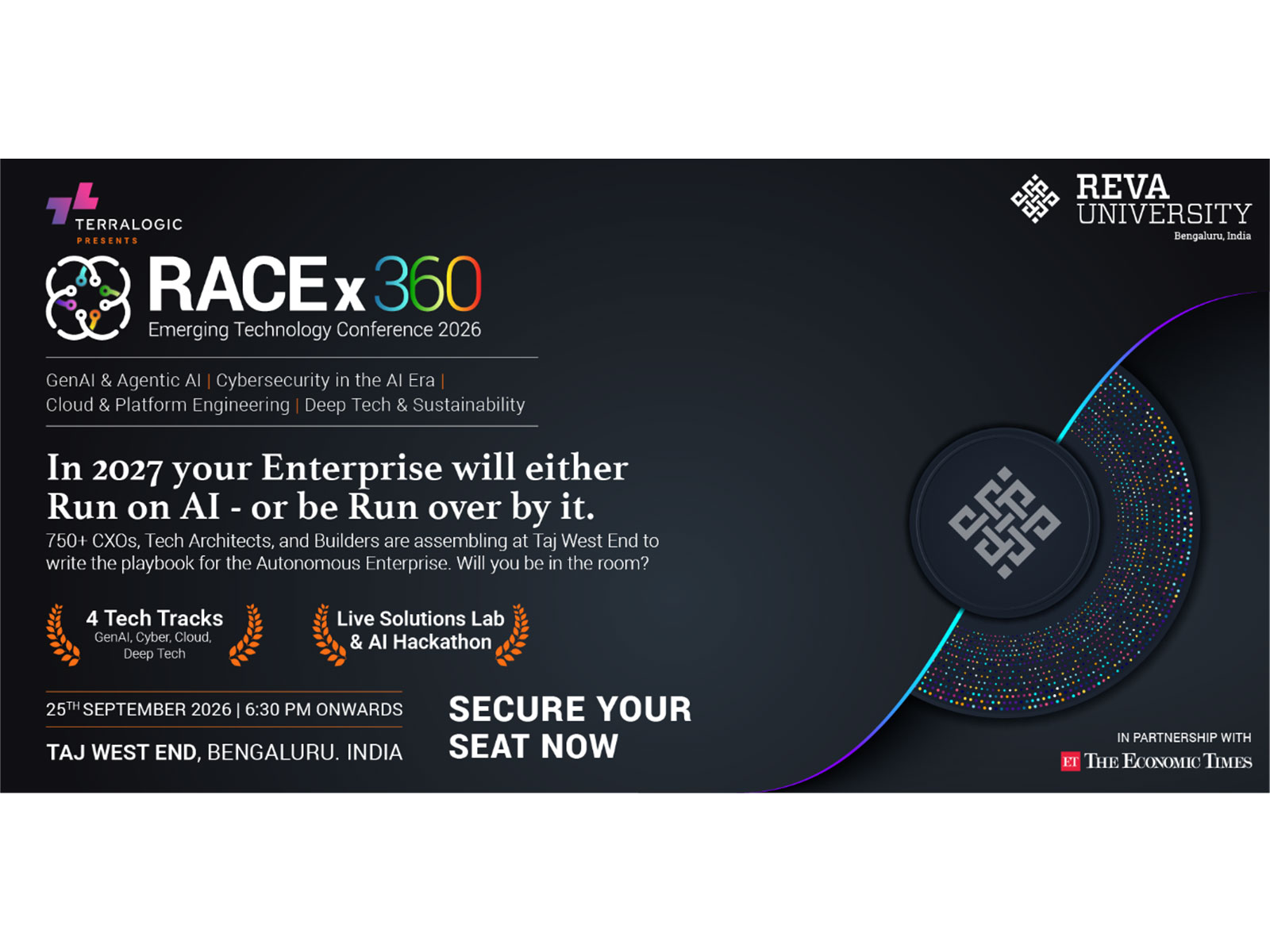 750+ technology leaders, four tracks — GenAI, Cybersecurity, Cloud and Deep Tech — and an evening honouring the Top 10 Women Tech Leaders India Awards, now in its 4th edition