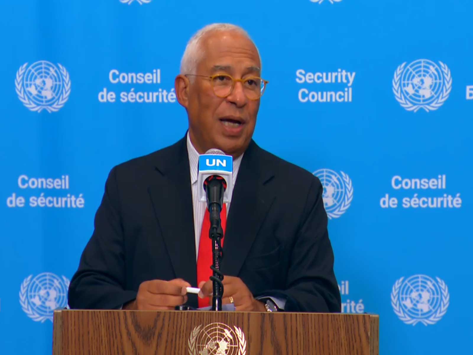 European Council President Antonio Costa  (Photo/UNWebTV)