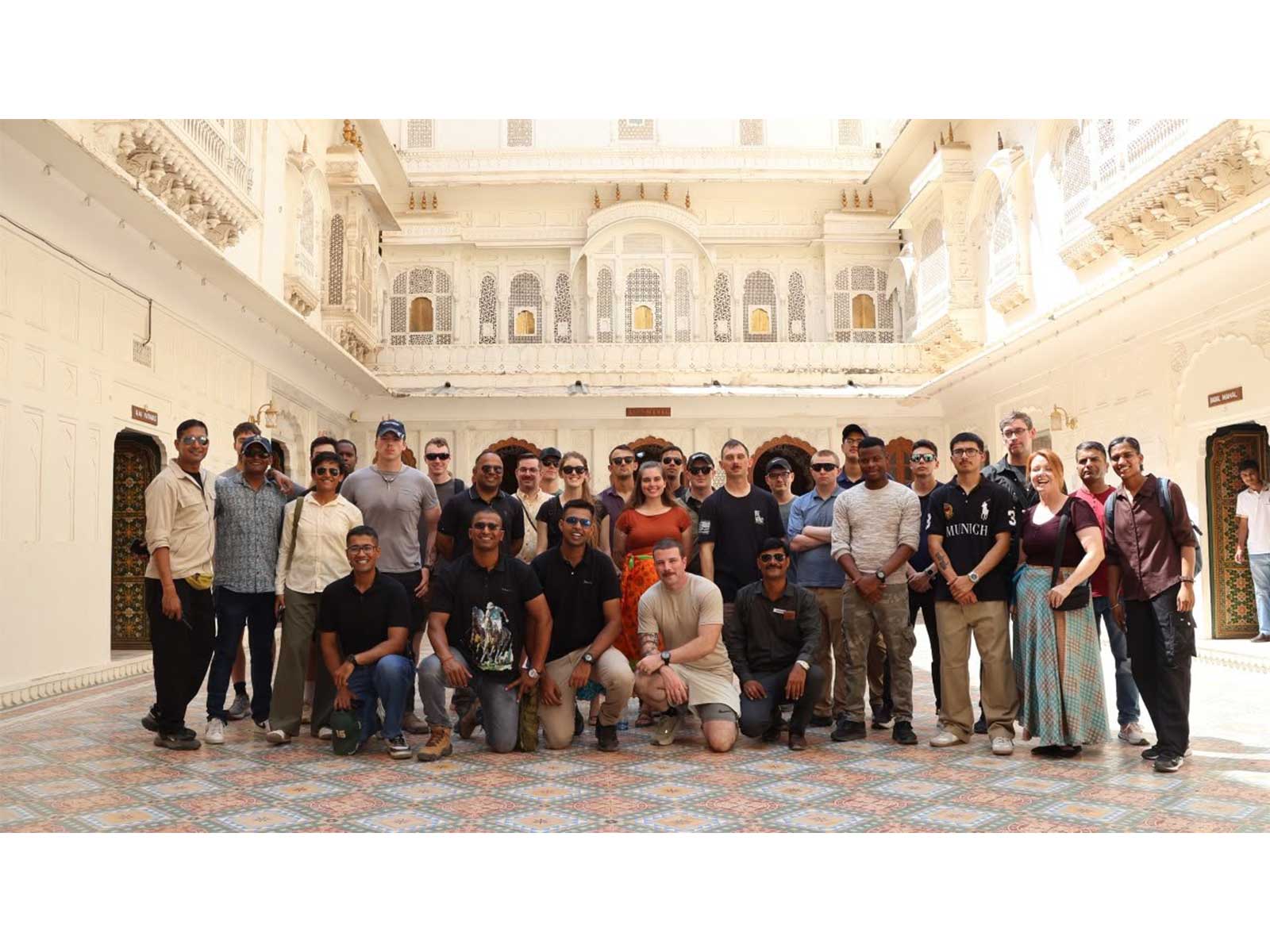 Indian and US Army troops at Junagarh Fort in Bikaner, Rajasthan (Photo