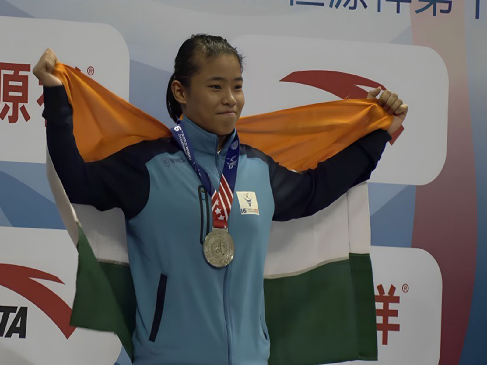Indian wushu athlete Roshibina Devi (Photo: X/ @Media_SAI)