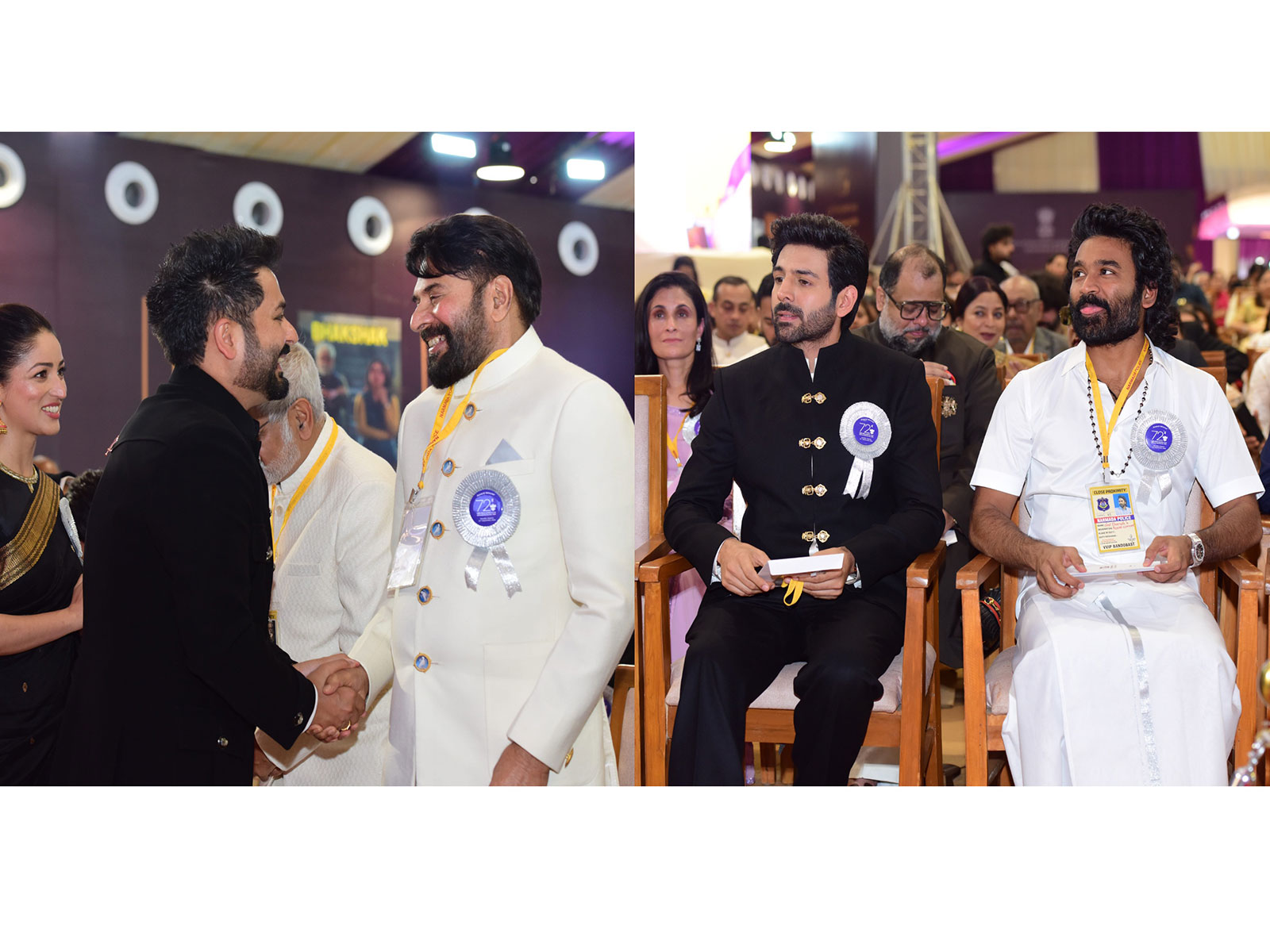 Aditya Dhar, Yami Gautam, Mammootty, Kartik Aaryan and Dhanush (Photo/I&B Ministry)