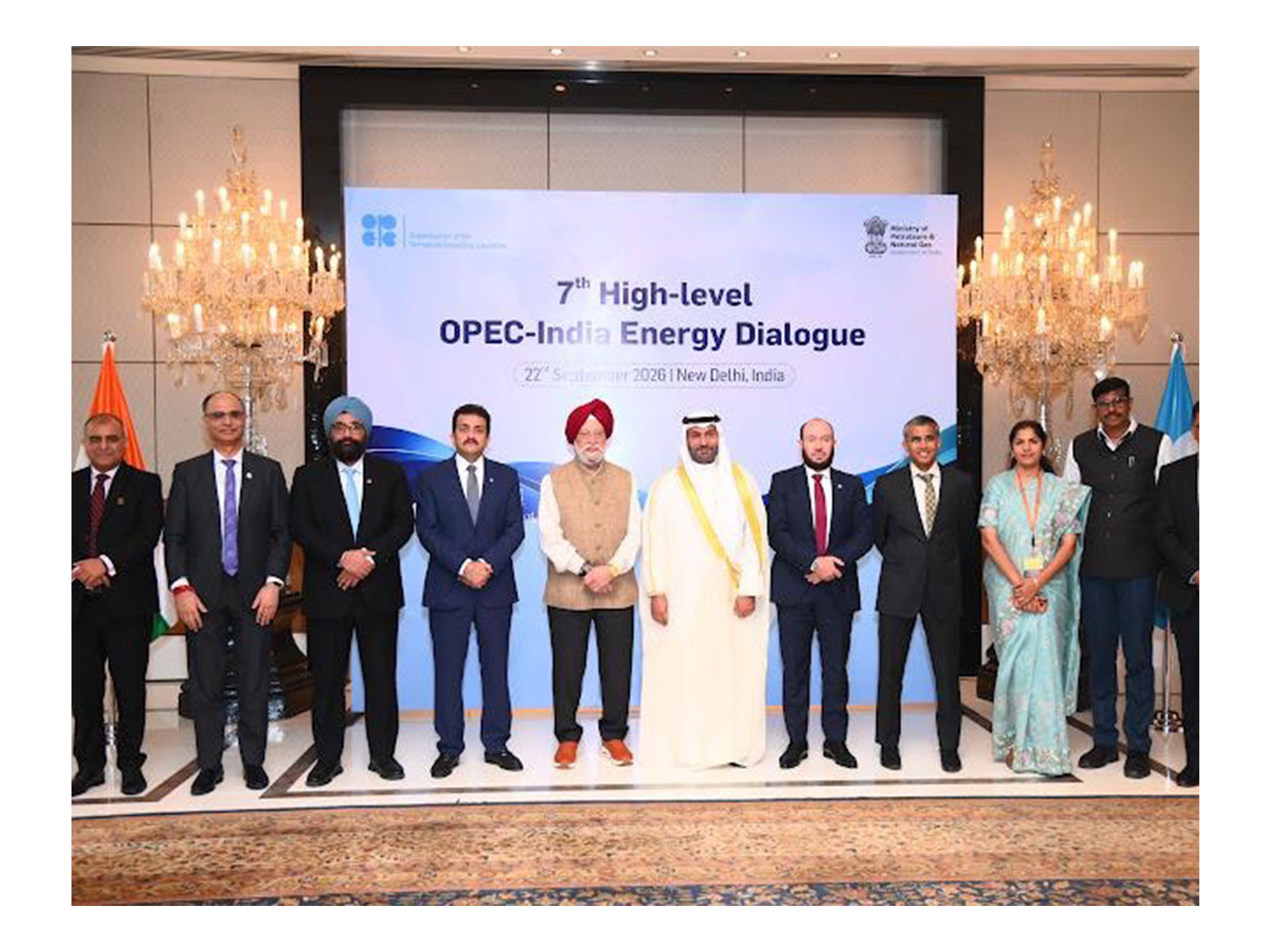 Hardeep Singh Puri, Union Minister of Petroleum and Natural Gas and Haitham Al Ghais, OPEC Secretary General (Photo/@OPECSecretariat)