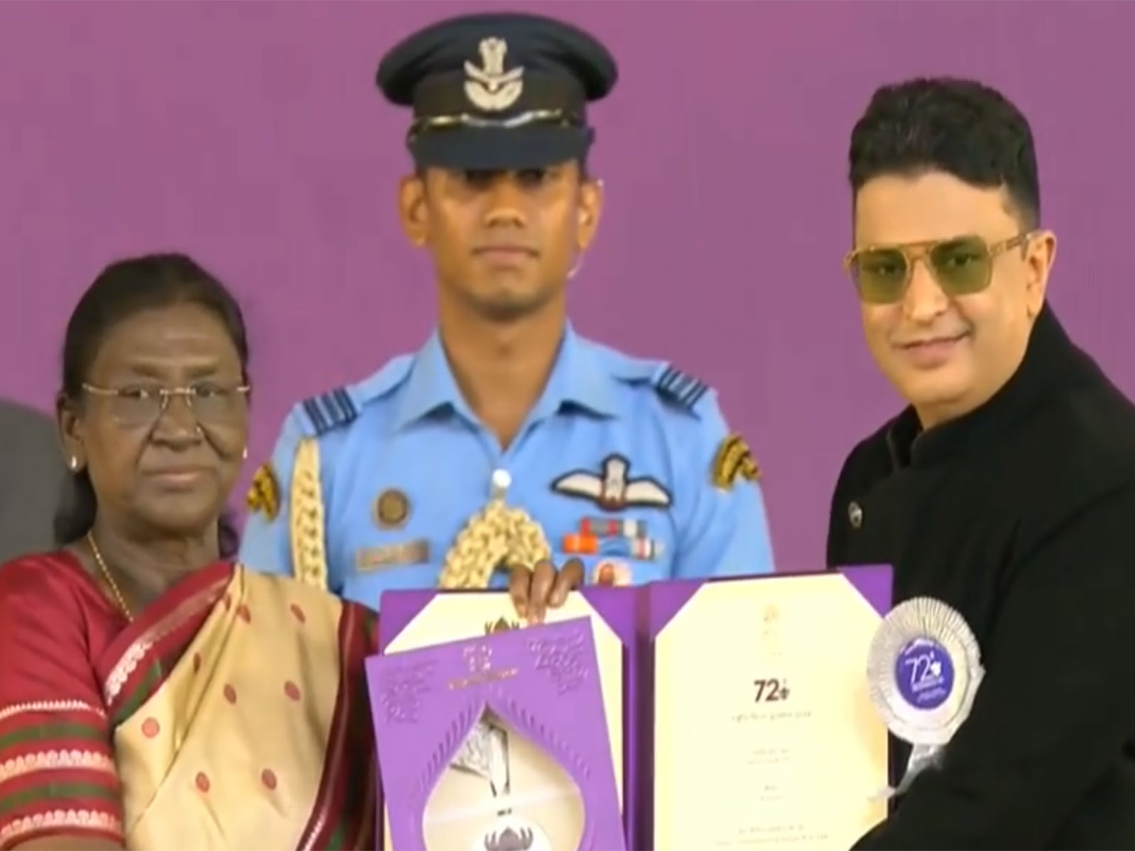 'Srikanth' receives National Award (Photo/X@rashtrapatibhvn)