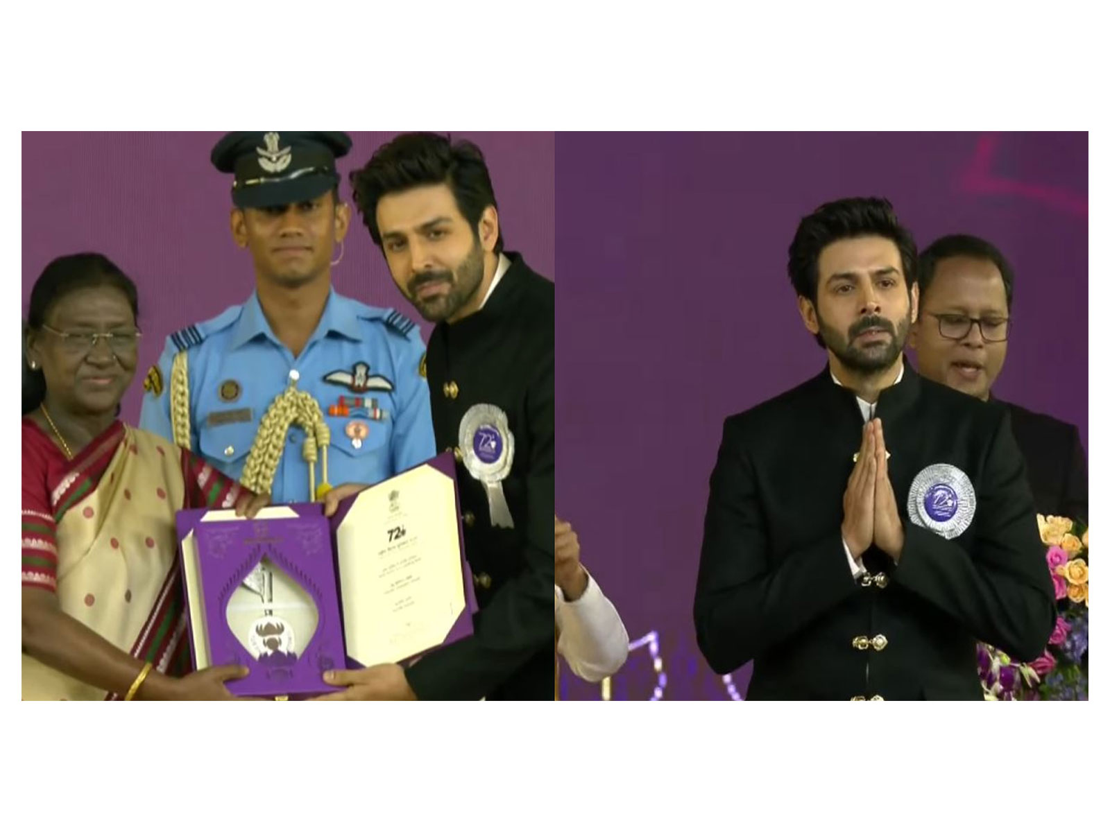 President Droupadi Murmu presenting award at 72nd National Film Awards (Photo/DD National)