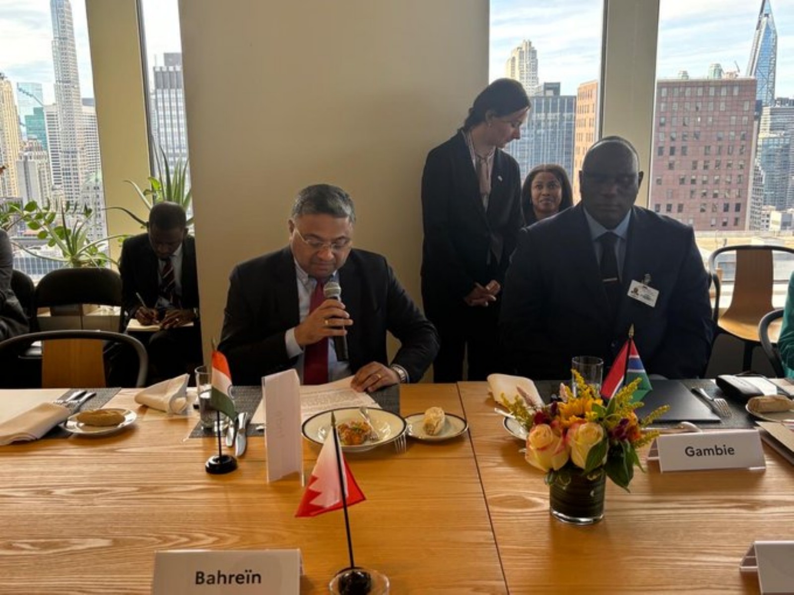 Secretary (West), Ministry of External Affairs, Sibi George attending an event on the Franco-Mexican Initiative in New York. (Photo: X/@MEAIndia)