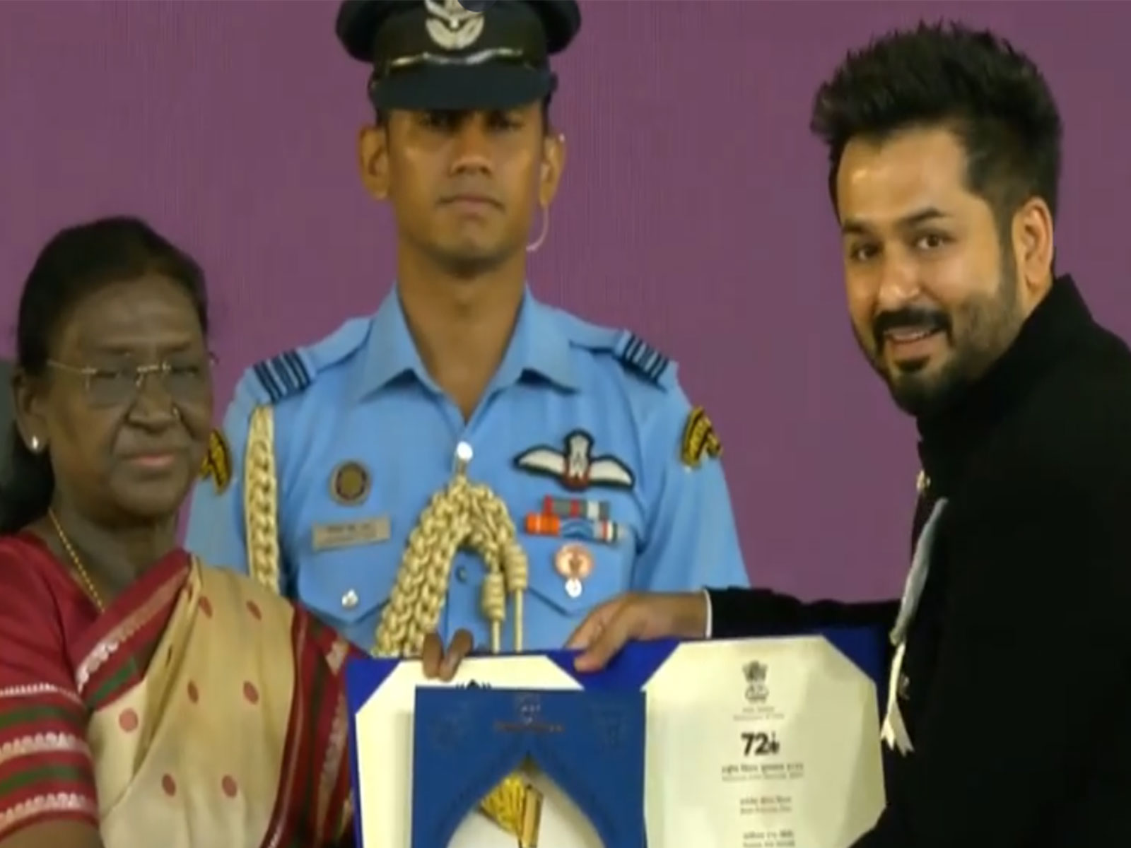 Filmmaker Aditya Dhar receives National Film Award (Photo/X@rashtrapatibhv)