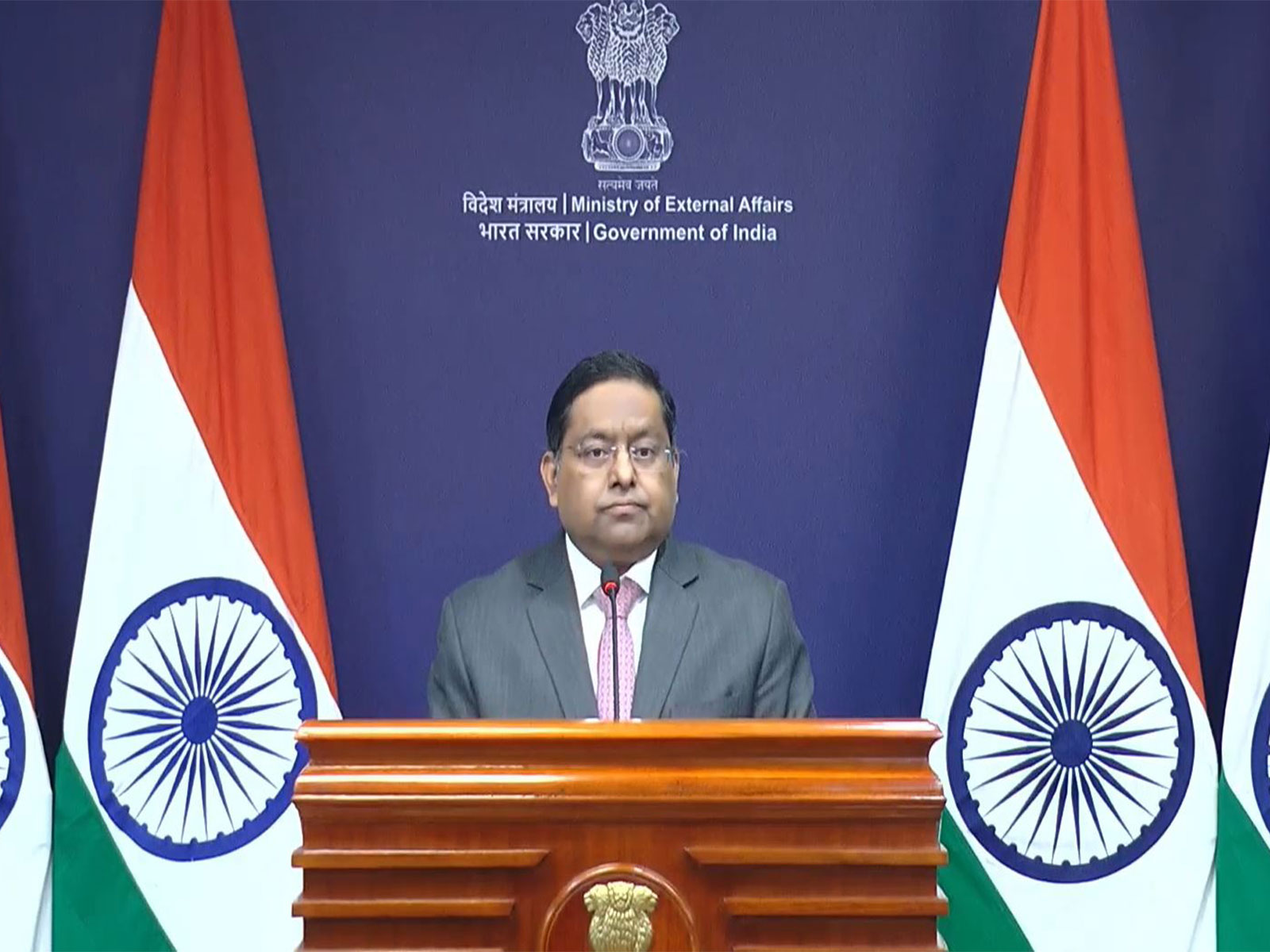 Ministry of External Affairs Spokesperson Randhir Jaiswal (Photo/Youtube@MEAIndia)