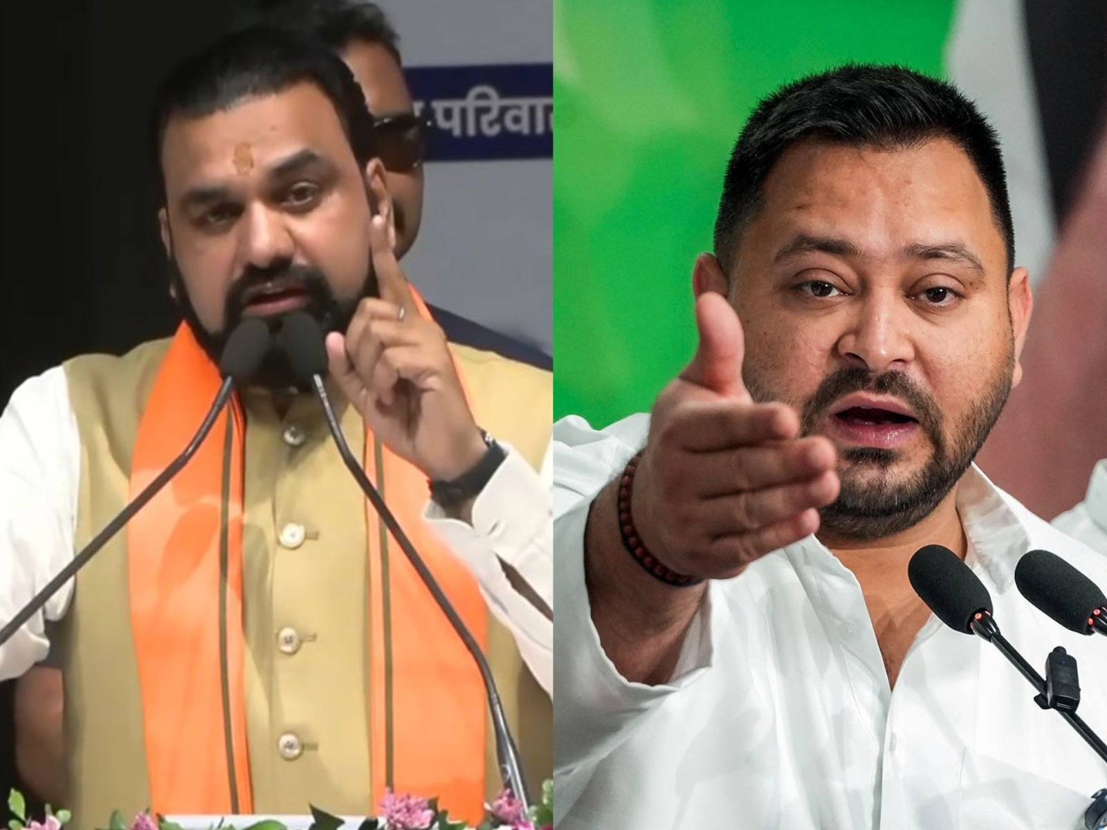 Bihar CM Samrat Choudhary and State LoP Tejashwi Yadav (Photo/ANI)