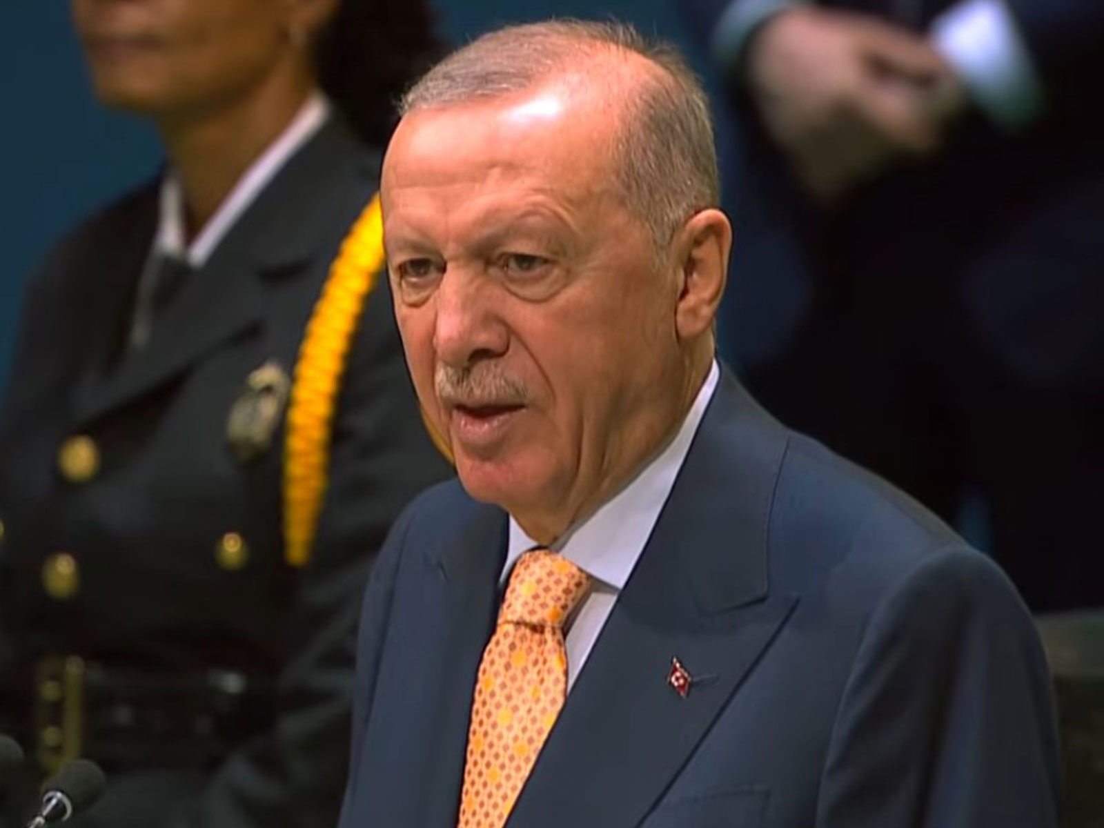 Turkish President Recep Tayyip Erdogan at UNGA in New York (Photo/Youtube/United Nations)