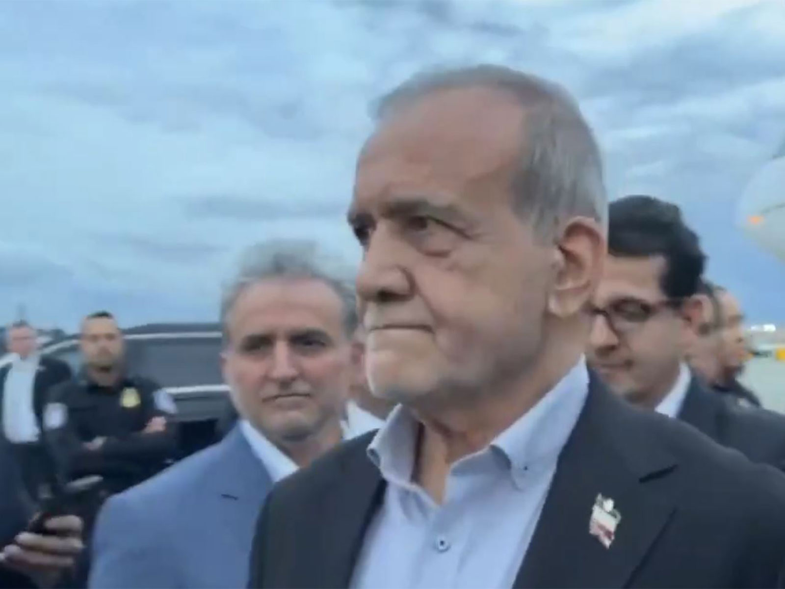 Iran's President Pezeshkian arrives in New York for UNGA (Photo/Iran State Media)