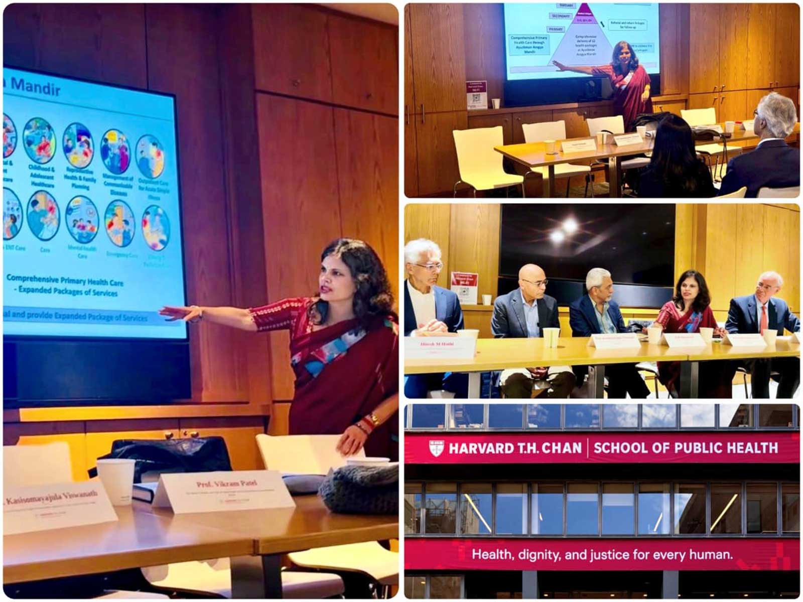 Health Secretary Punya Salila Srivastava highlights India's public health initiatives at Harvard T.H. Chan School (Photo: x/@MoHFW_INDIA)