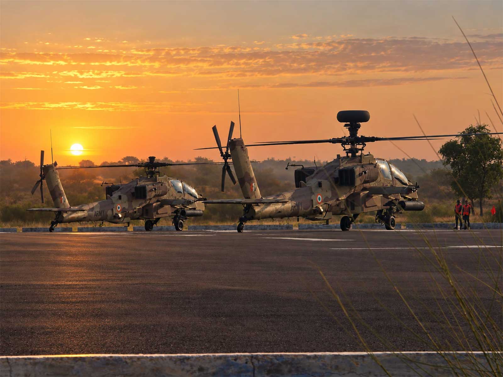 Apache helicopters in action during Yudh Abhiyas 2026 exercise (Photo/Indian Army))