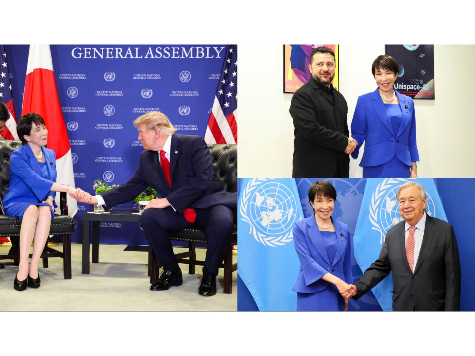 Japan Prime Minister Sanae Takaichi's engagements at the United Nations General Assembly in New York (Photo/X@takaichi_sanae)