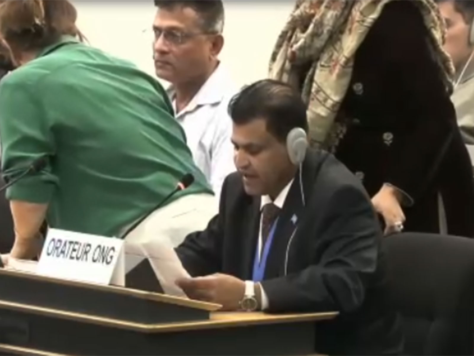 Munir Mengal, President of the Baloch Voice Association (Photo/UNHRC)