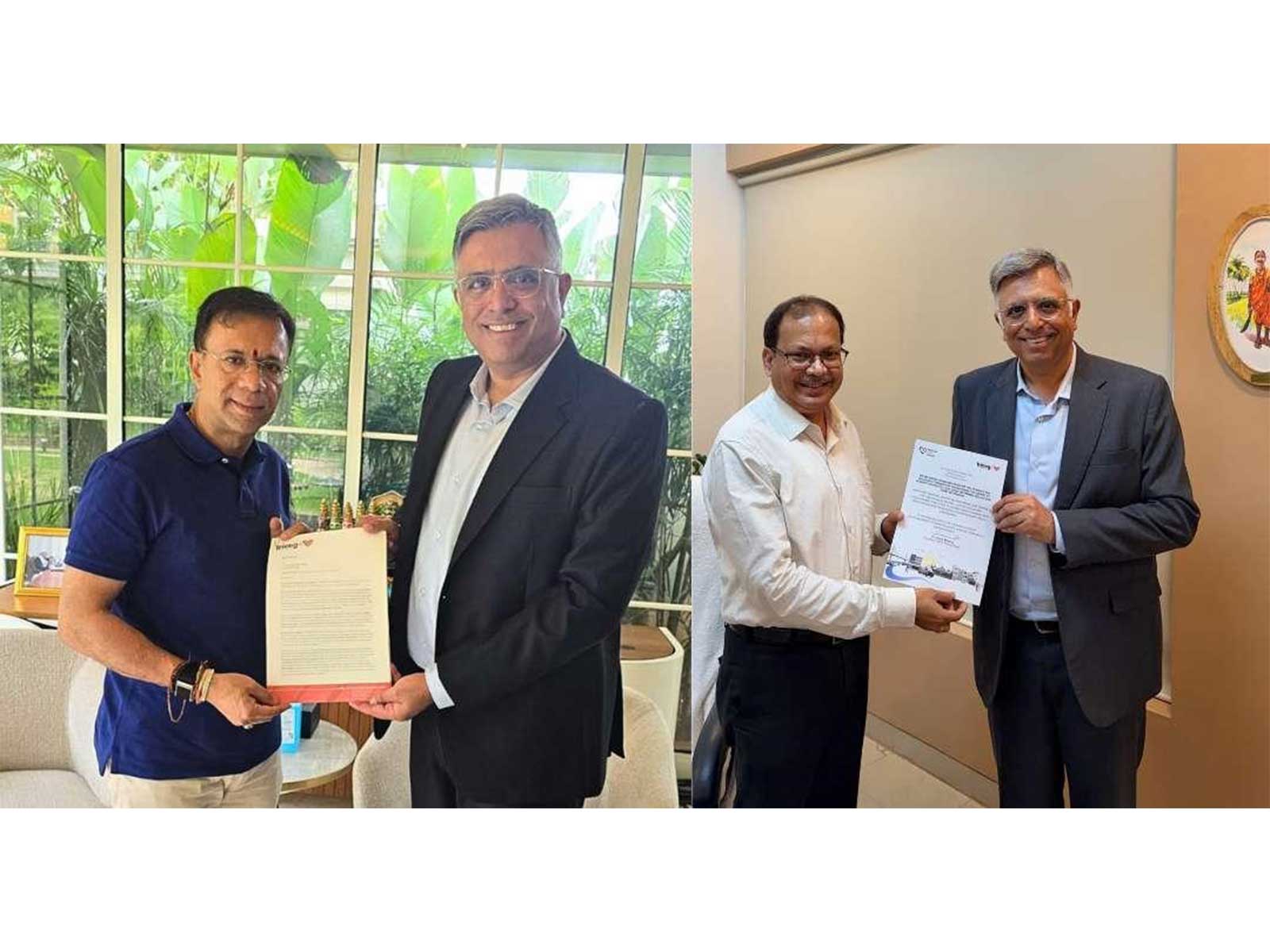 (Left to Right) Dr. Charit Bhograj invites Shri Vishwajit Rane (Honourable Health Minister) and Shri Yetindra M. Maralkar (Health Secretary) to the National CVD Summit 2026 scheduled from 25-27 Sept in Goa.