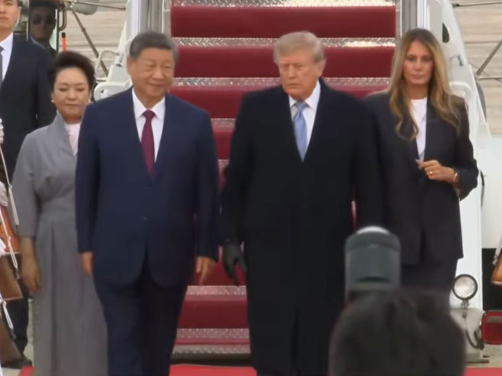 Chinese President Xi Jinping lands in Washington (Photo/Youtube/TheWhiteHouse)