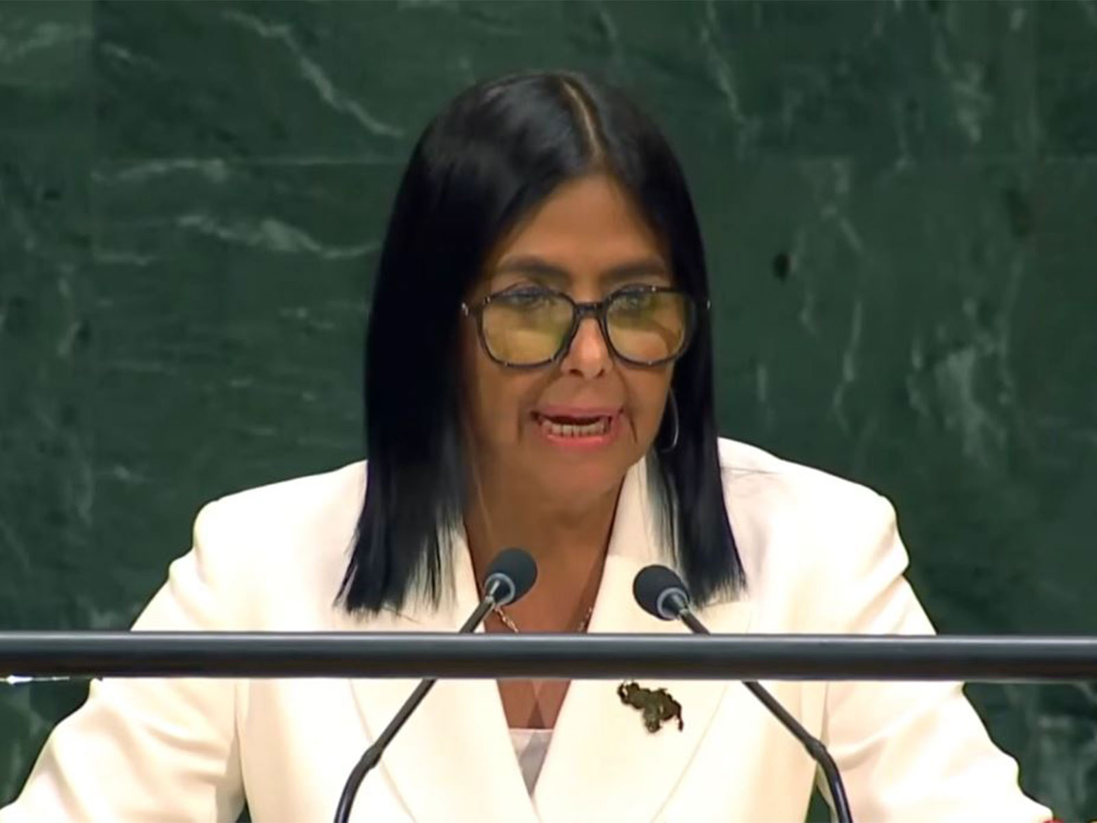 Venezuela’s acting President Delcy Rodríguez (Photo/TheUnitedNations/Youtube)