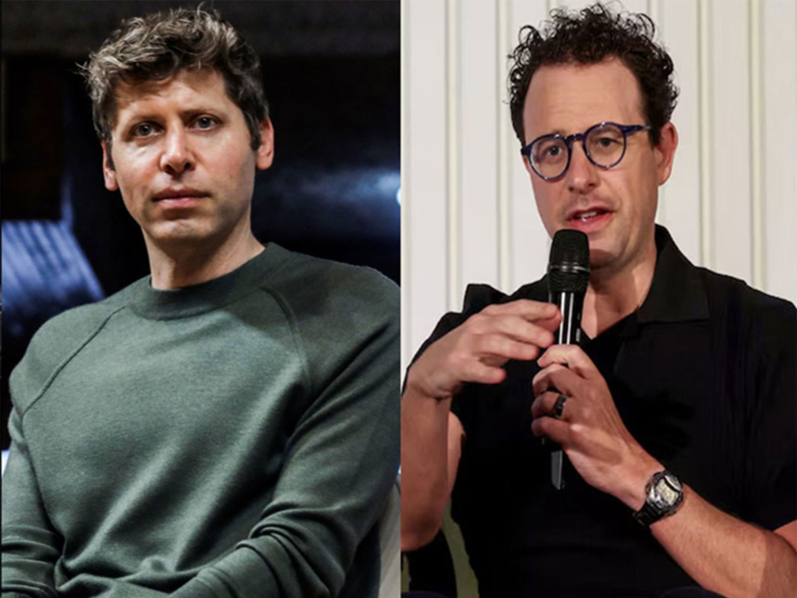 OpenAI CEO Sam Altman (File Photo/ANI) and Anthropic CEO Dario Amodei (Photo/Reuters)