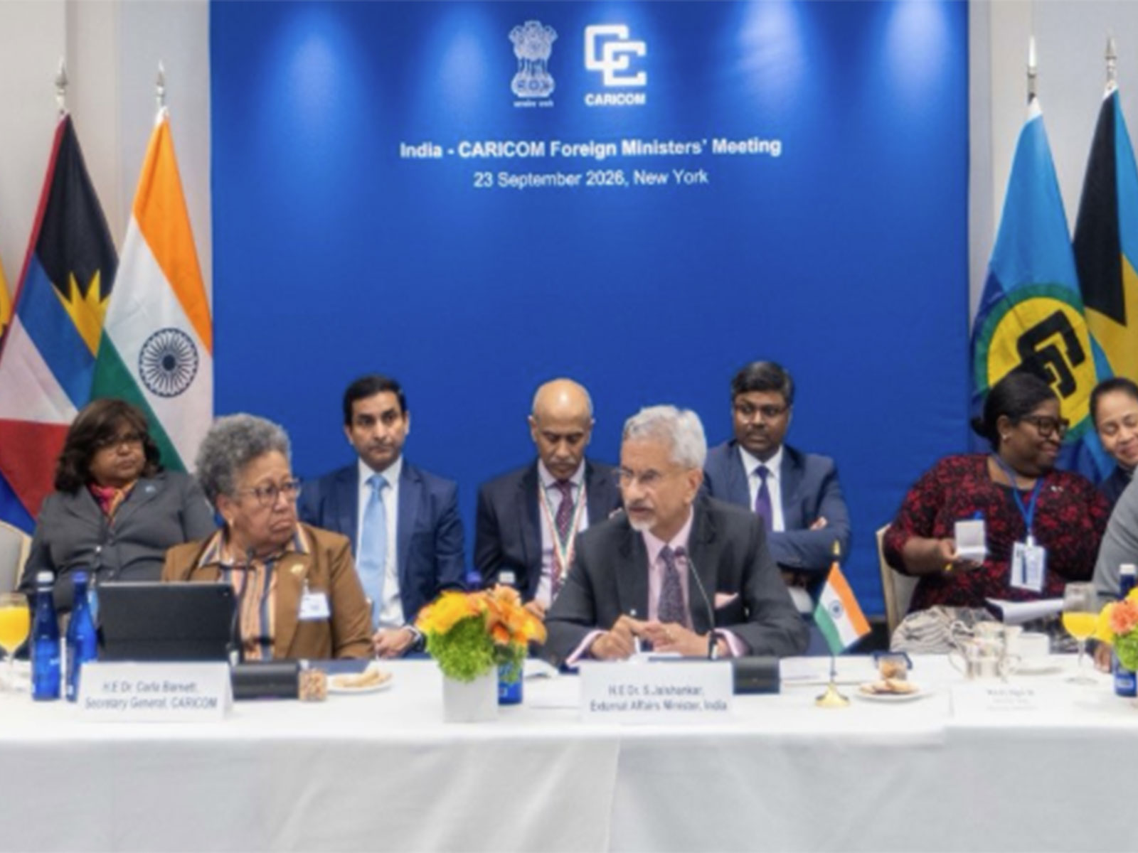 EAM S Jaishankar at the India-CARICOM Foreign Ministers’ Meeting (FMM) (Photo/X_@DrSJaishankar)