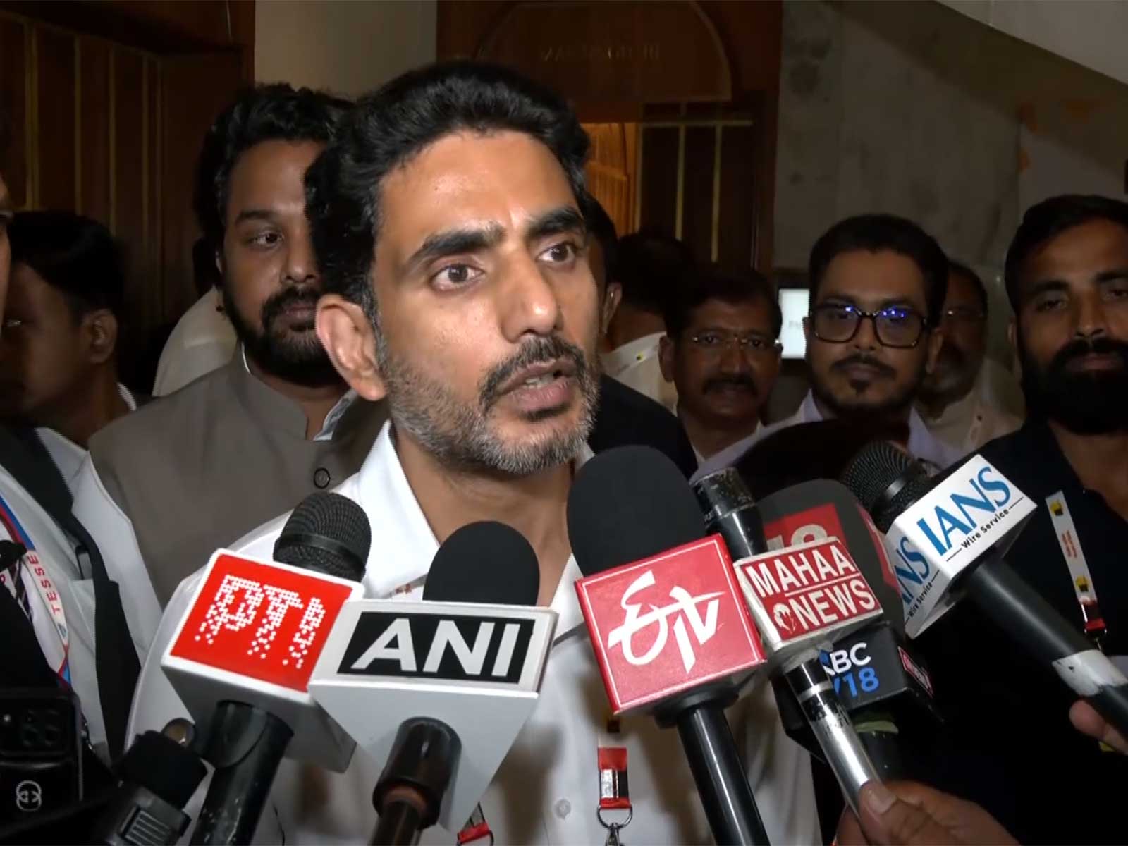 Nara Lokesh, Human Resources Development Minister in Andhra Pradesh (Photo/ANI)