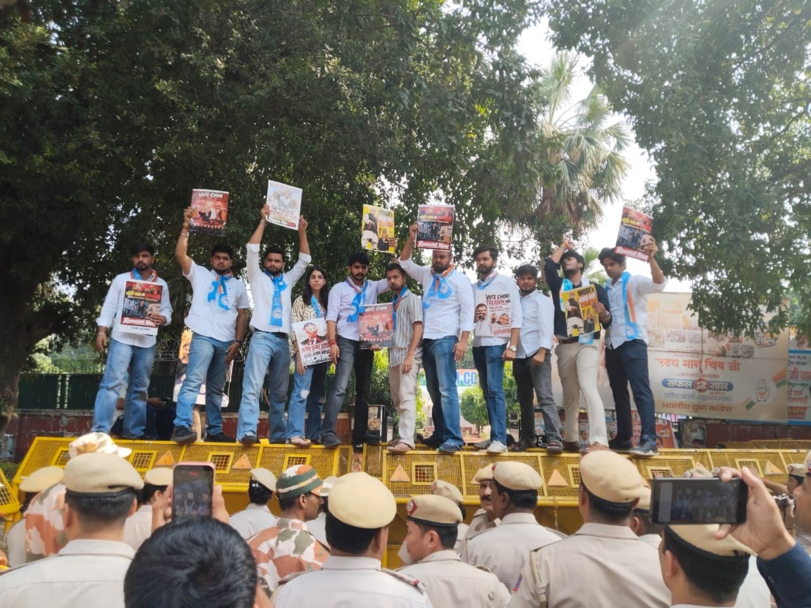 Visual from the protest (Photo/ANI)