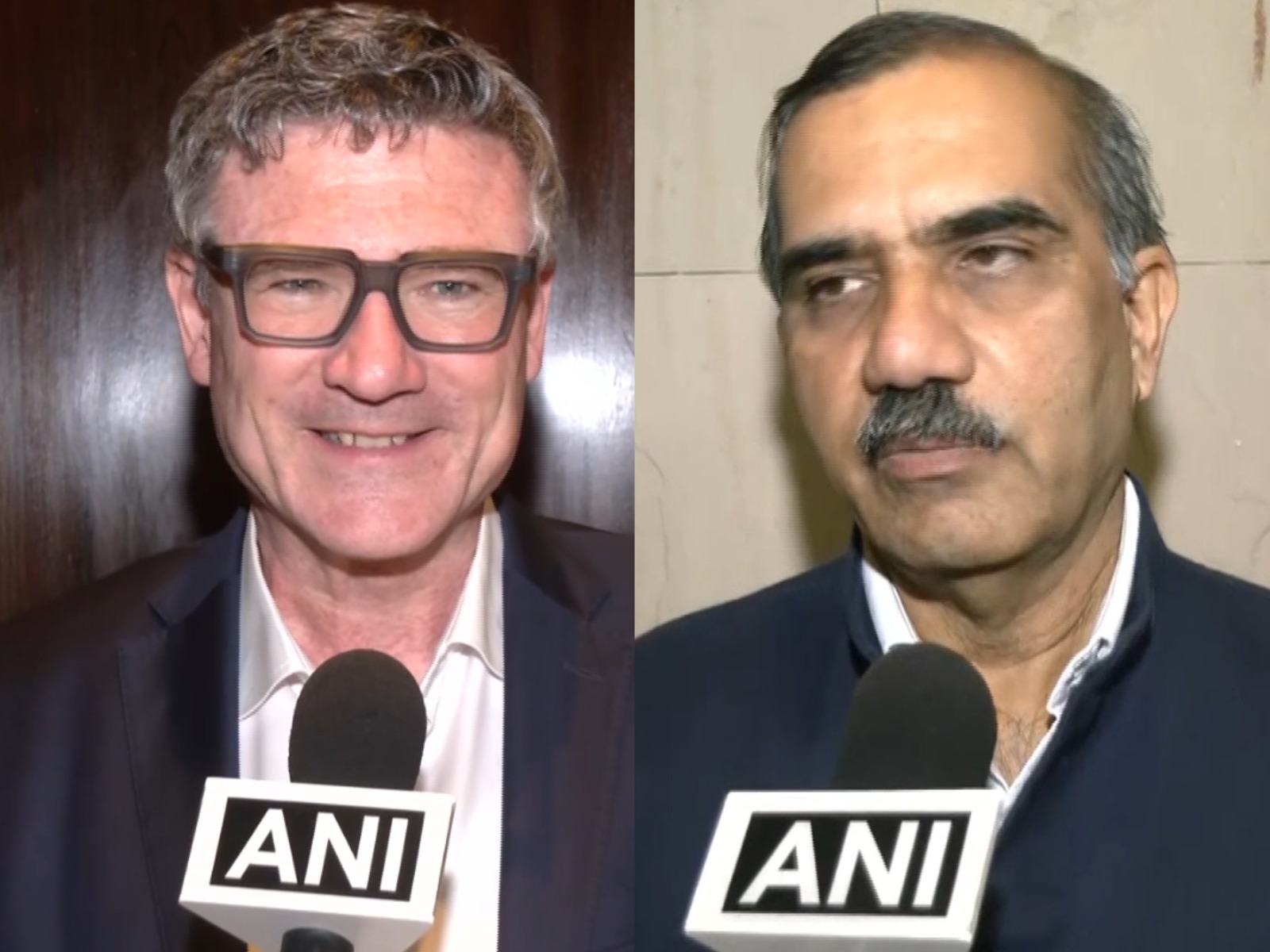 Abhay Bakre, Mission Director of the National Green Hydrogen Mission at the Ministry of New and Renewable Energy; Stefan Kaufmann, a former German parliamentarian and former Green Hydrogen Commissioner of the German government (Photo/ANI)