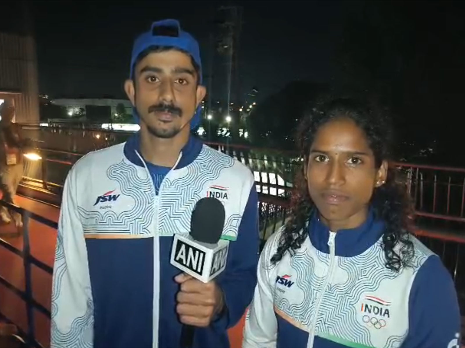 Manu TS and Vithya Ramraj. (Photo/ANI) 