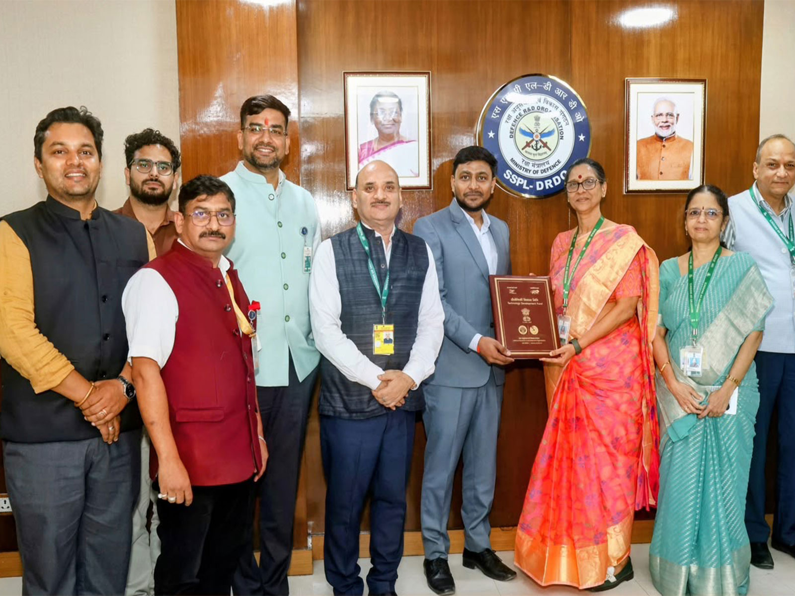 DRDO officials and representatives of Zero mK India Private Limited during the signing of the TDF agreement (Photo/Release)