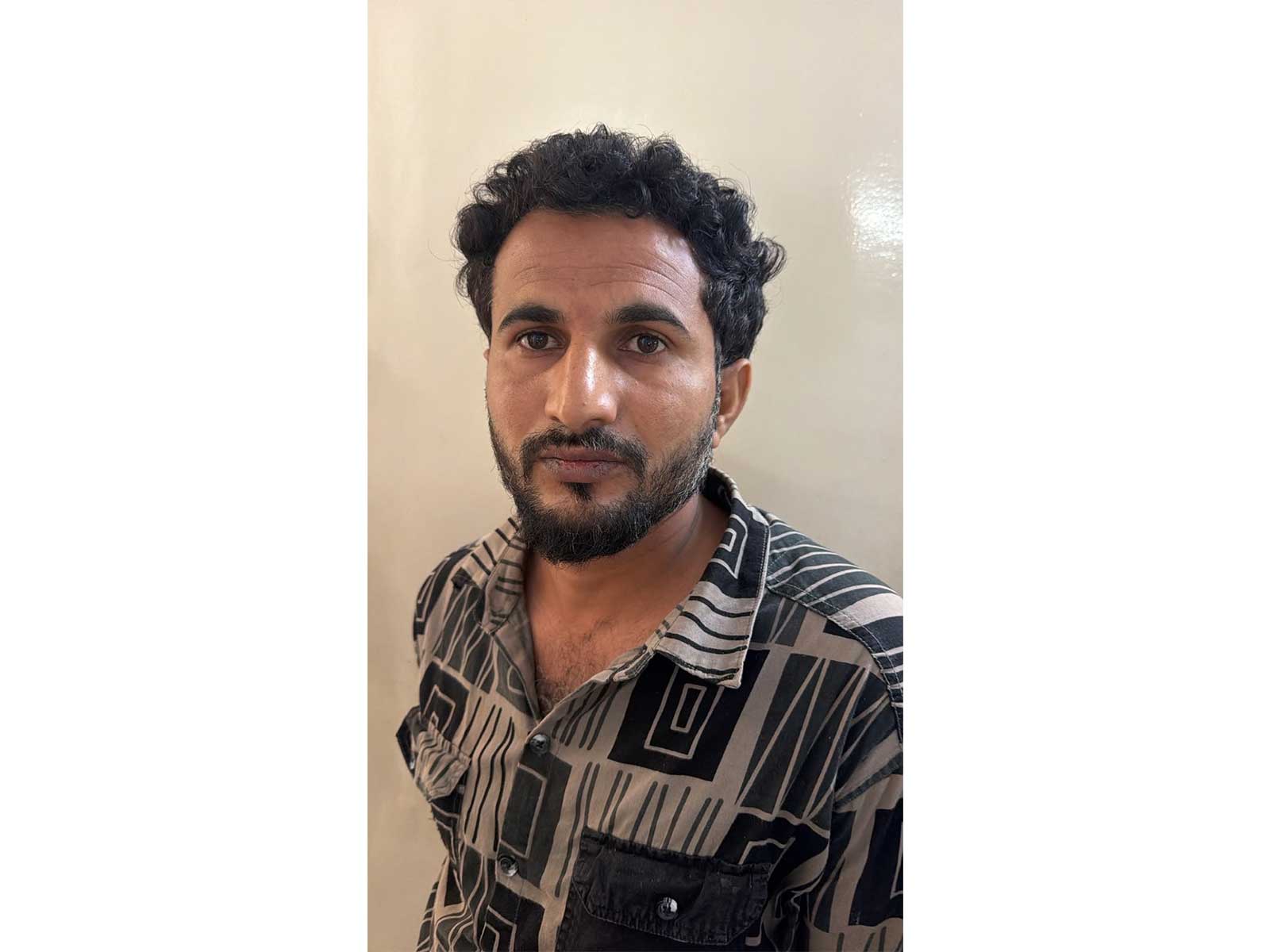 Alleged Goldy Brar gang operative Arif alias 'Pistol' (Photo/Crime Branch, Ahmedabad)