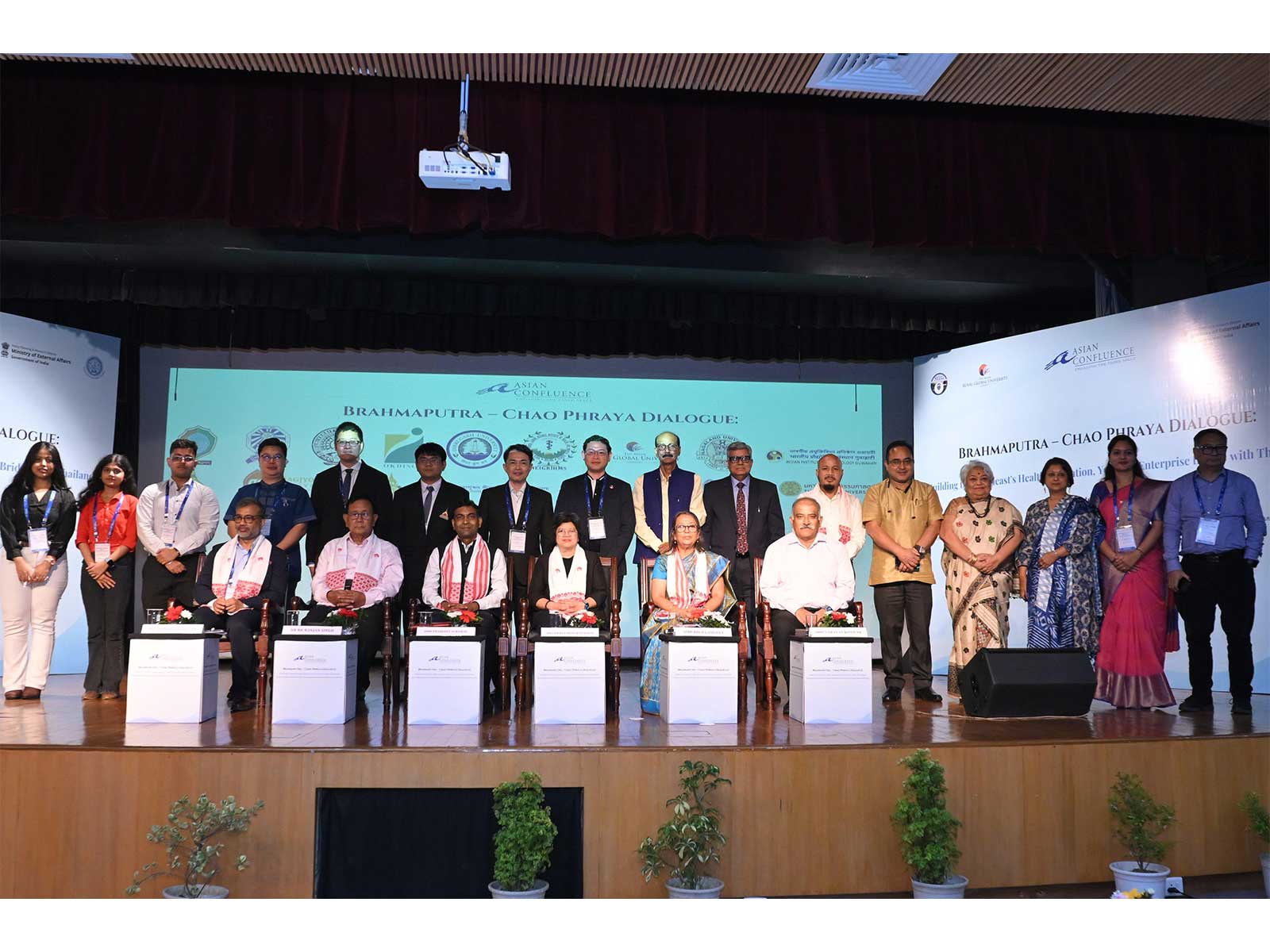 Delegates from India and Thailand during the Brahmaputra-Chao Phraya Dialogue held in Guwahati and Shillong to strengthen cooperation in trade, education, connectivity and regional development. (Photo/ ANI)