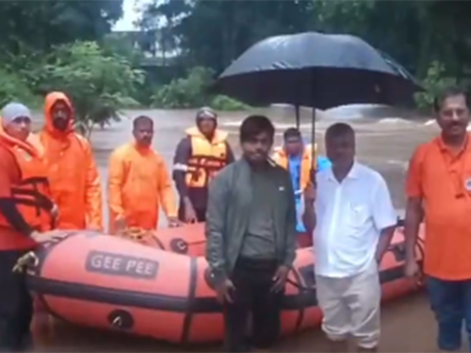 ADM Somnath Pradhan visited flood-affected areas in Malkangiri, Odisha (Photo/ANI) 