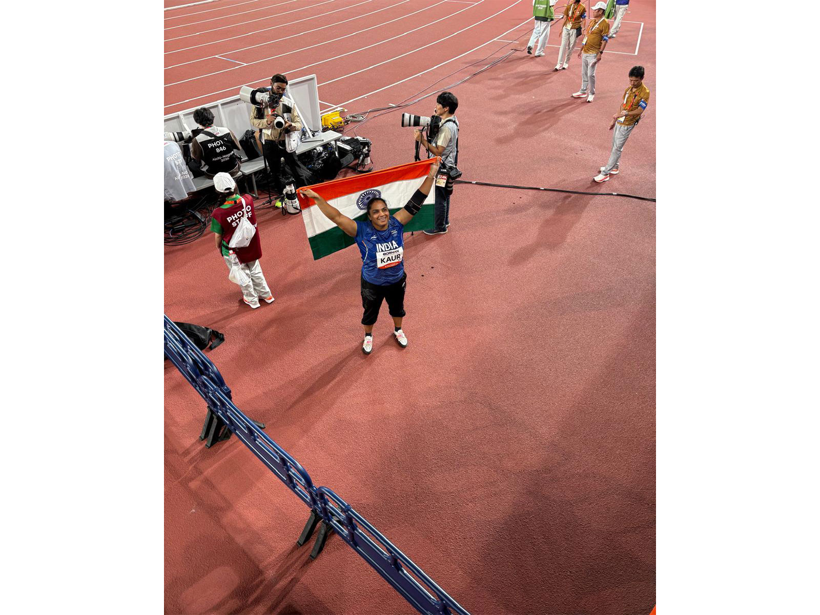 Indian shot put athlete Manpreet Kaur. (Photo: X/ @afiindia)