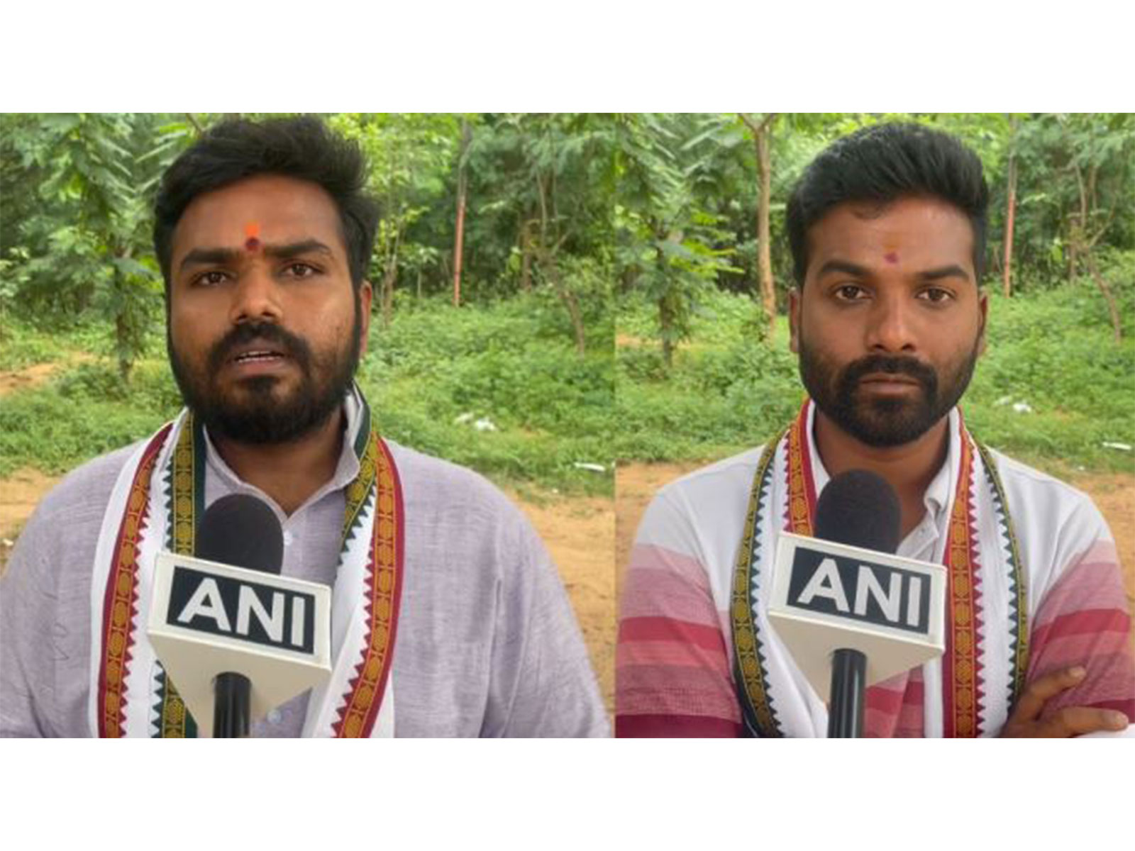 ABVP Joint Secretary Raju and ABVP Hyderabad City Secretary Prudvi (Photo/ANI)