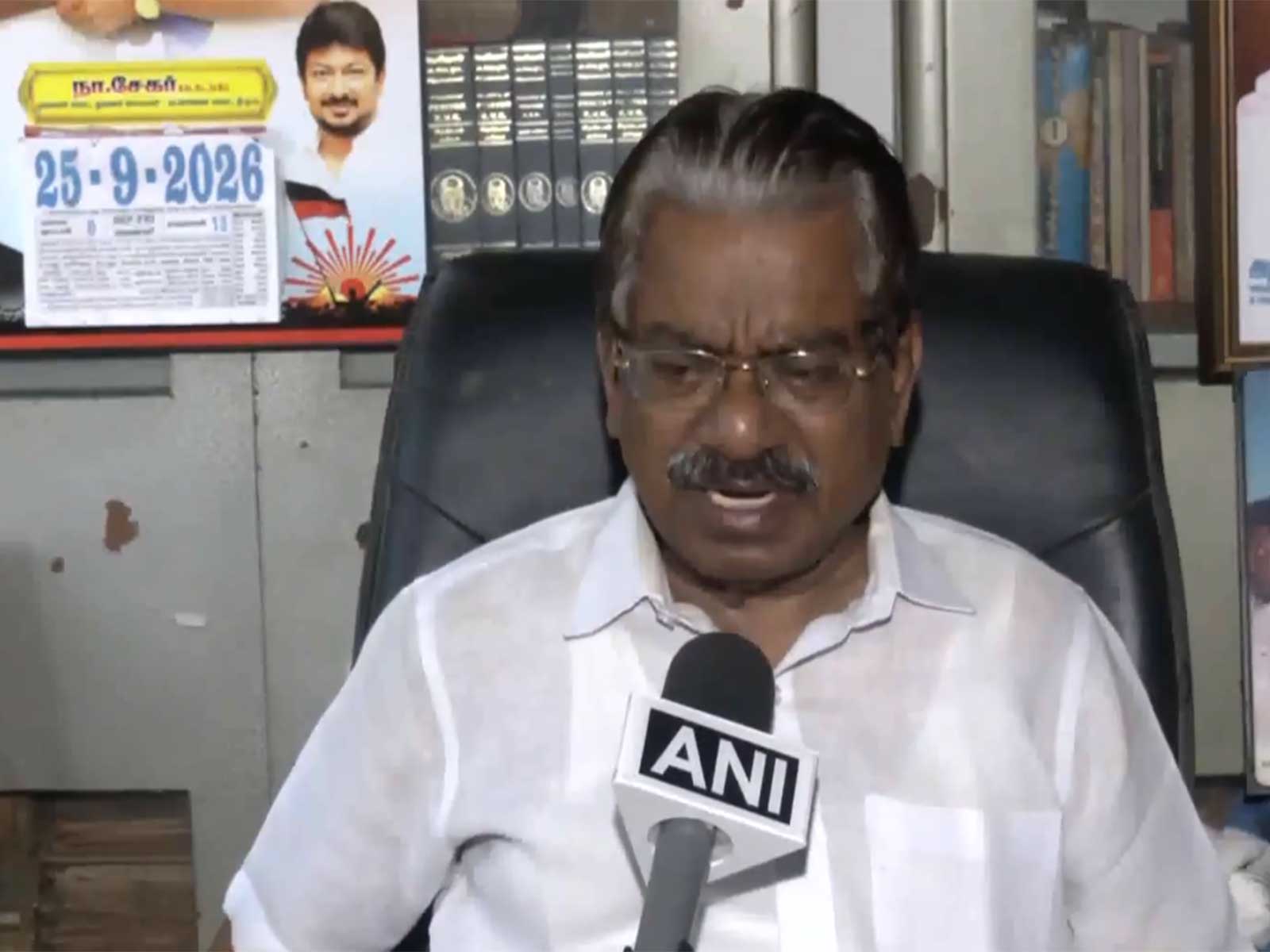  Dravida Munnetra Kazhagam (DMK) spokesperson TKS Elangovan (Photo/ANI)