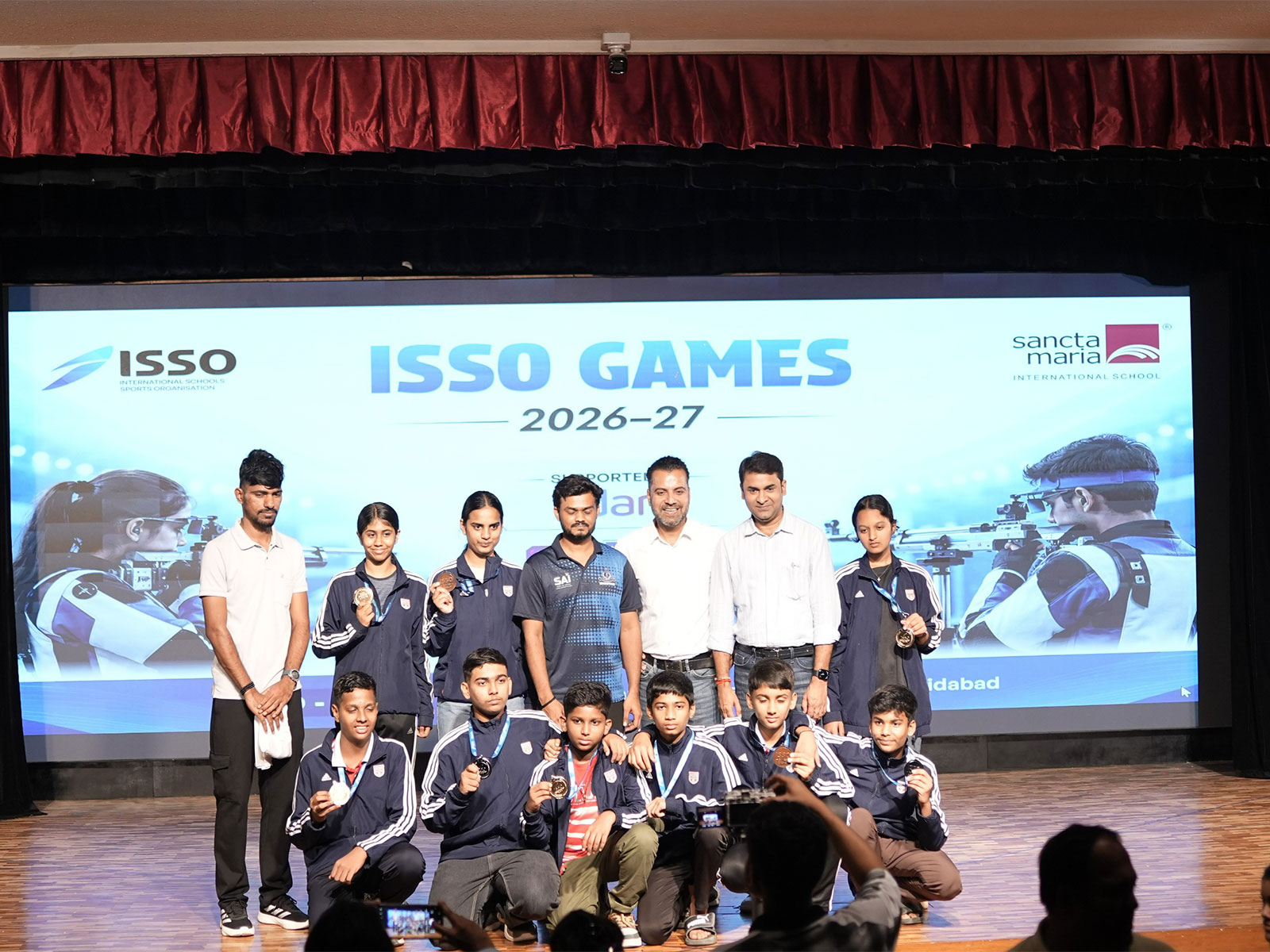 Medal winners of the ISSO Shooting Nationals in Faridabad. (Photo: ISSO)