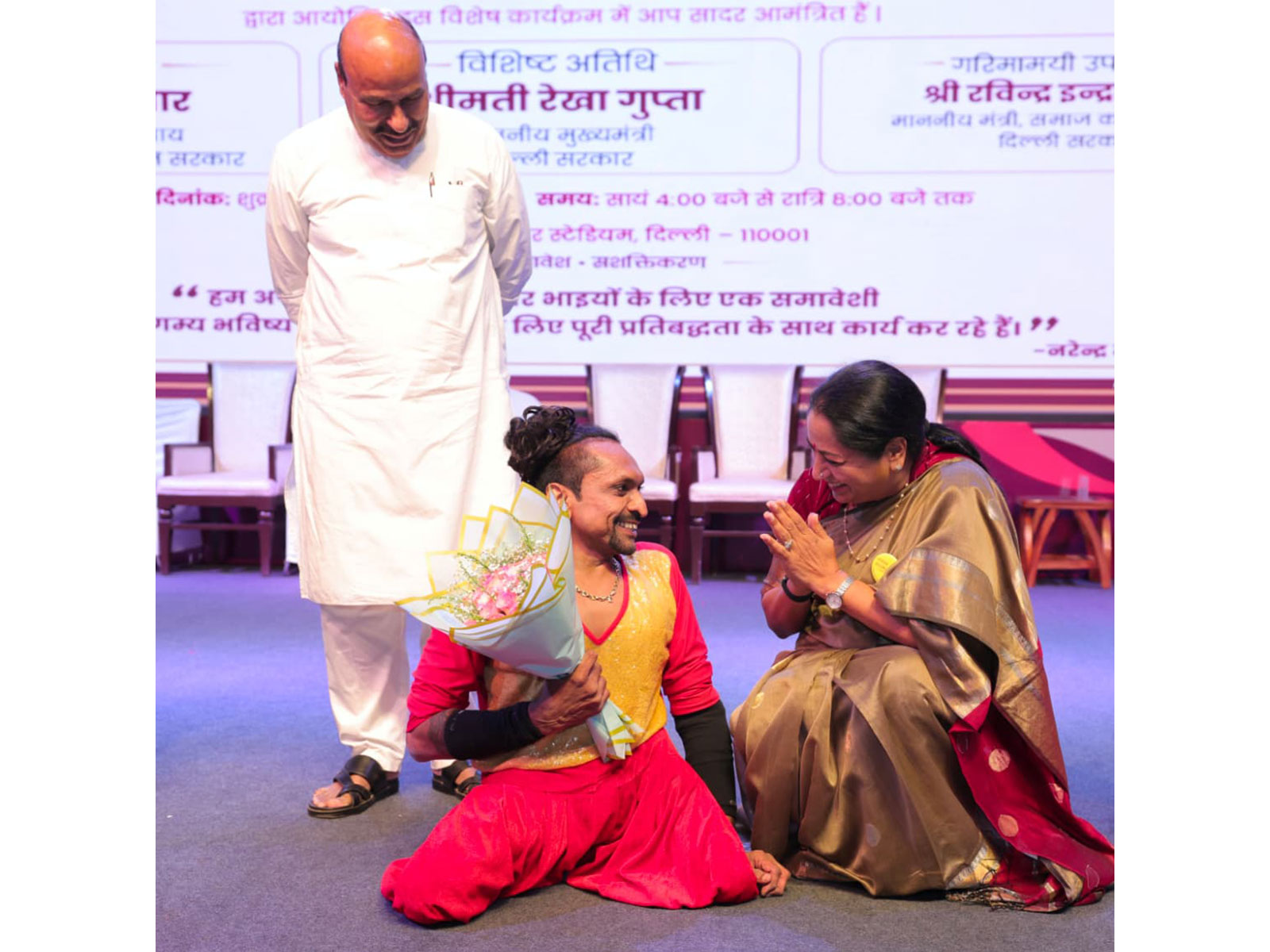 Divyangjans honoured at Talkatora Stadium (Photo/Delhi CMO)