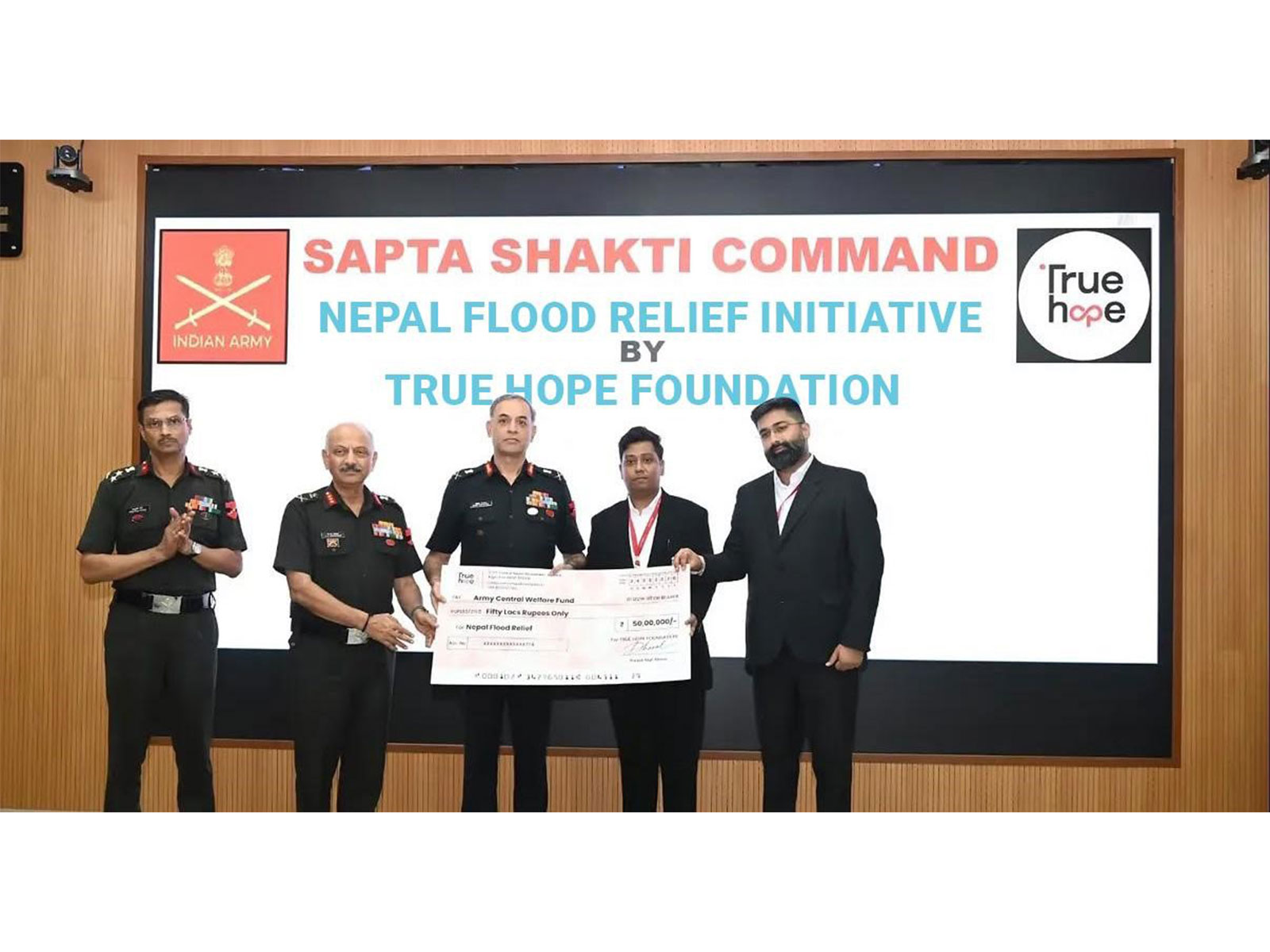 True Hope Foundation contributes ₹50 Lakh (Photo/ True Hope Foundation)