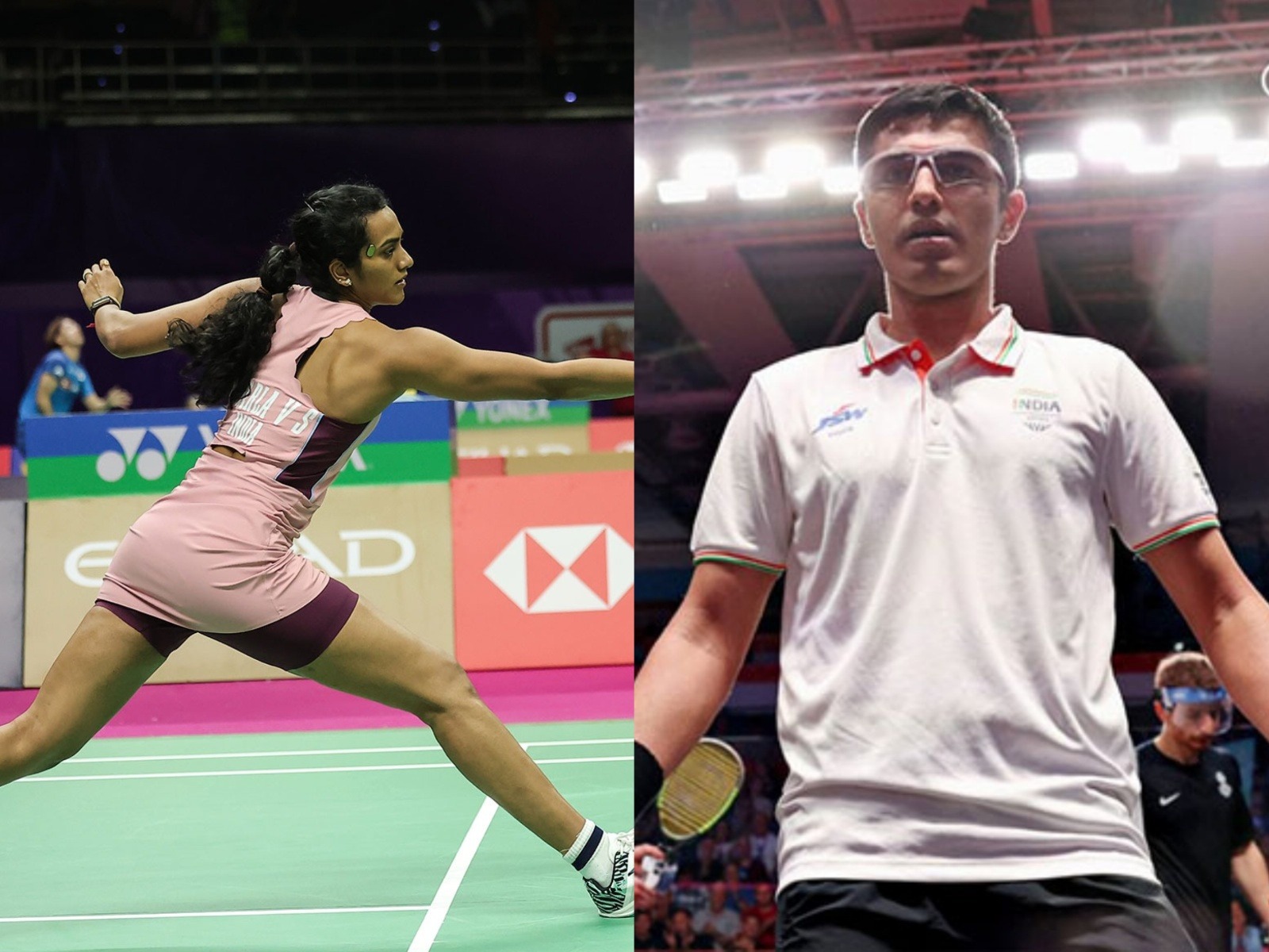 PV Sindhu (L) and Abhay Singh (R). (Photo: BAI Media/X/@OlympicKhel)