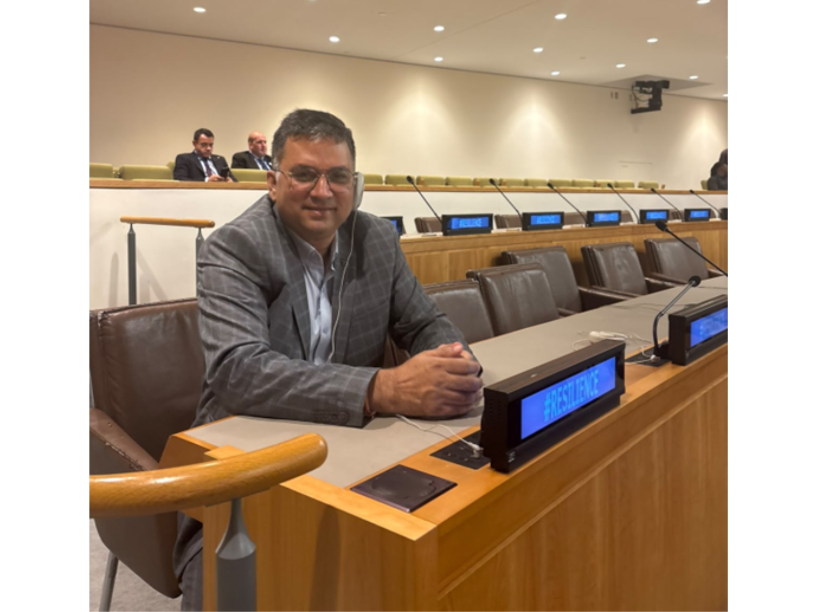 Shri Binod Anand, Secretary General of CNRI and Founder & Executive President of WCOOPEF, participates in the United Nations General Assembly deliberations on the Right to Development.